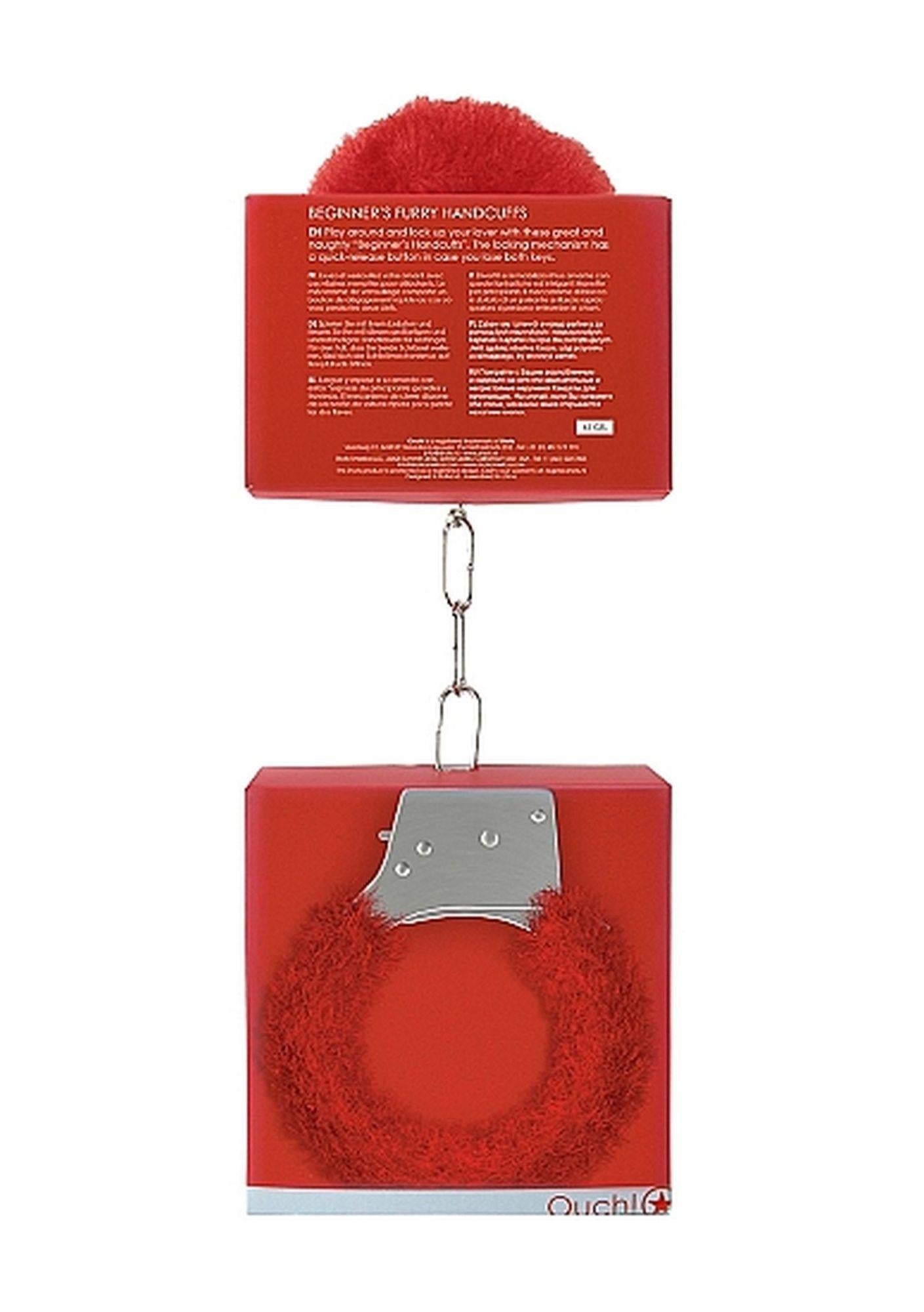 Menottes Velues pour Débutants - Rouges