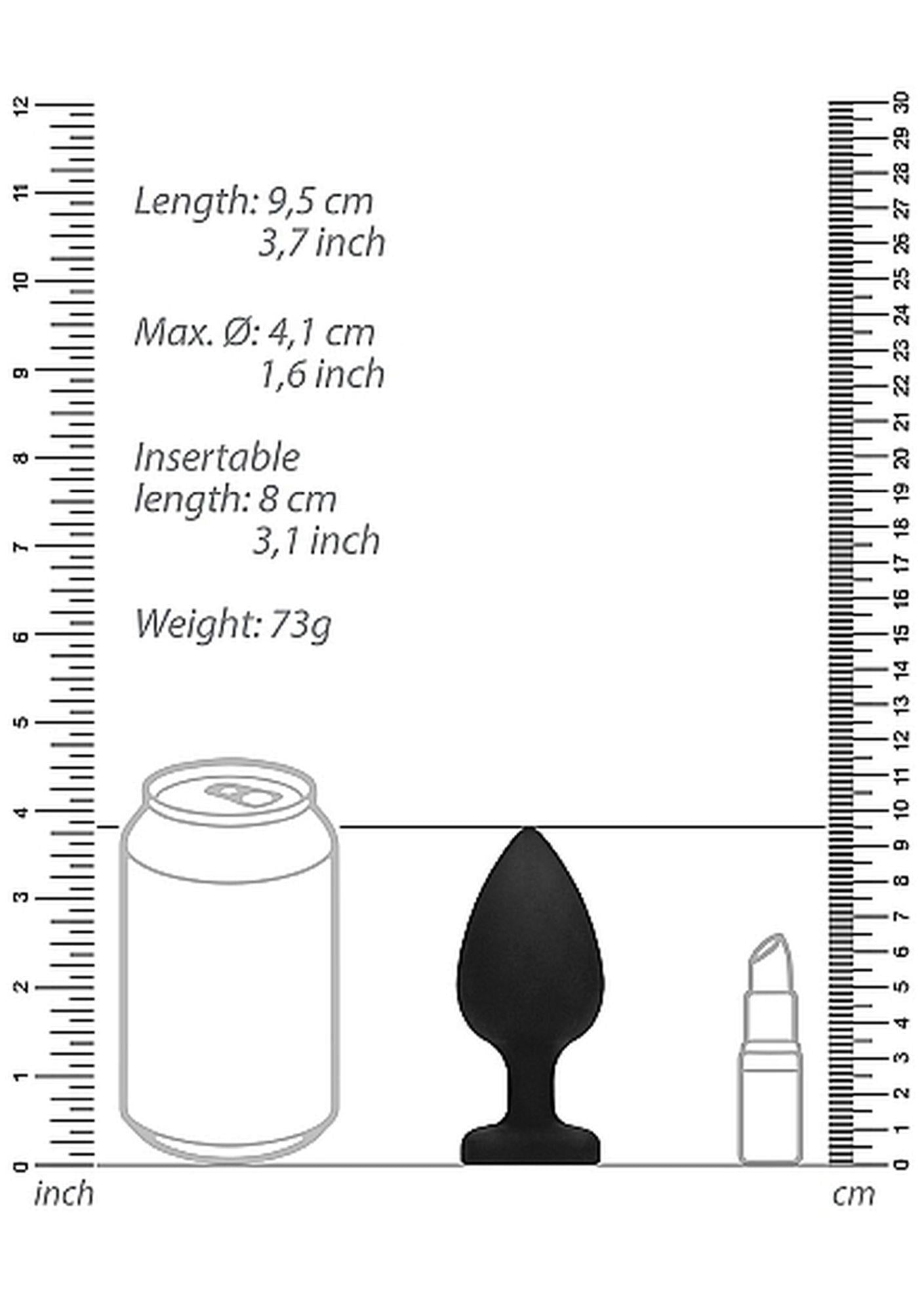 Diamond Heart Butt Plug - Extra Large