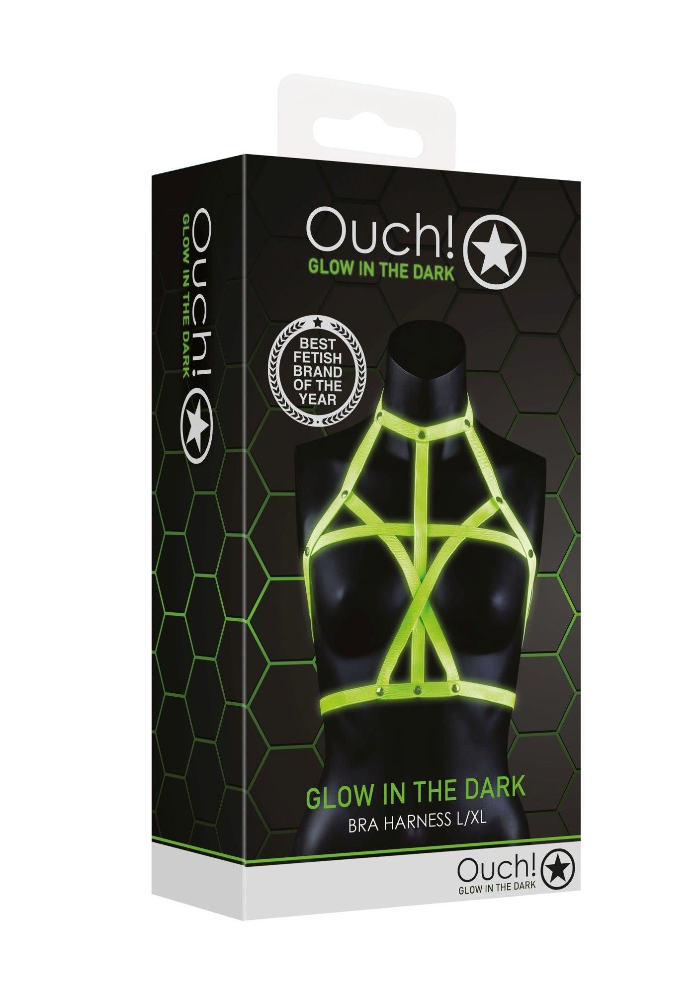 Harnais de soutien-gorge - Luminescent - Vert fluo/Noir - L/XL