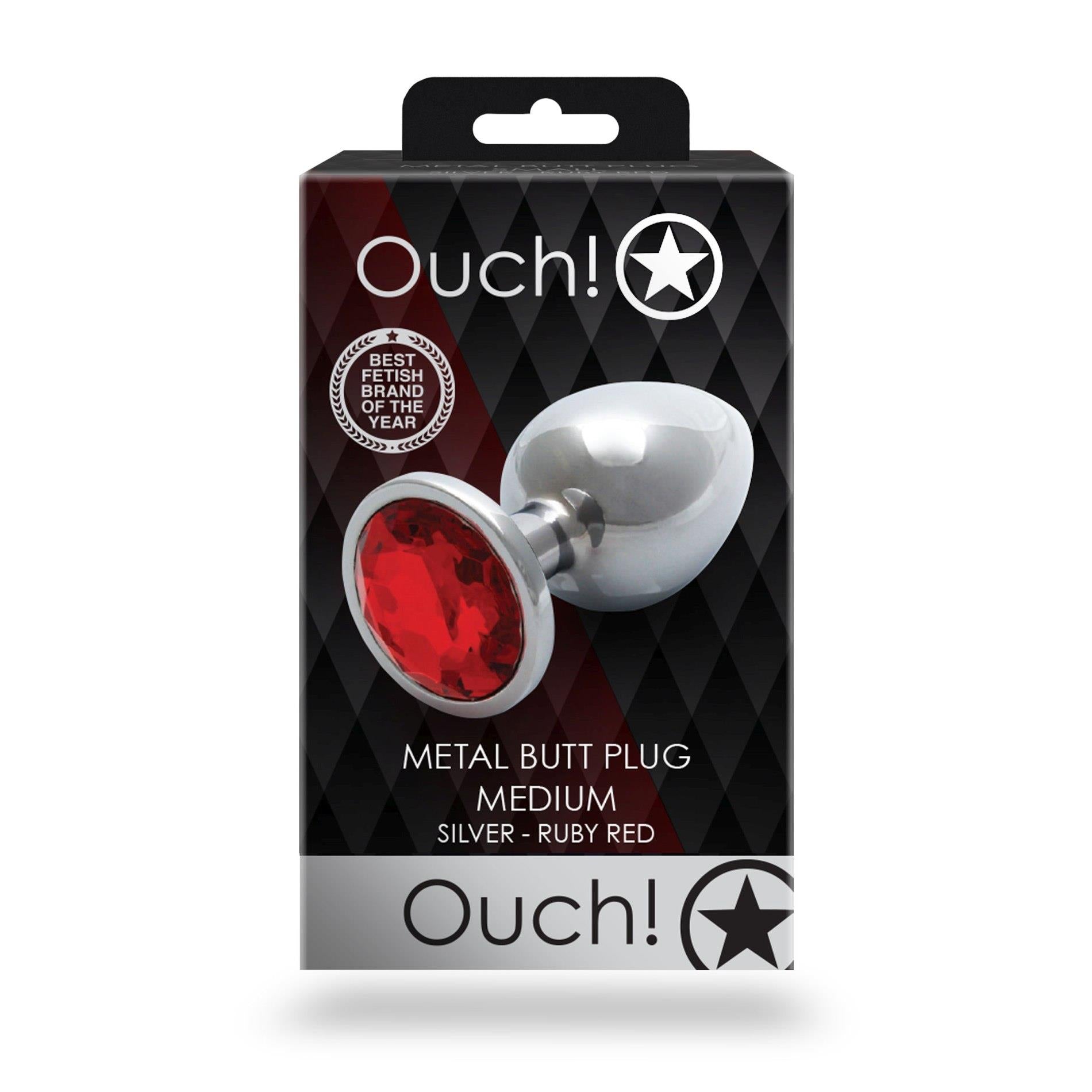 Plug anal avec gemme ronde - Moyen