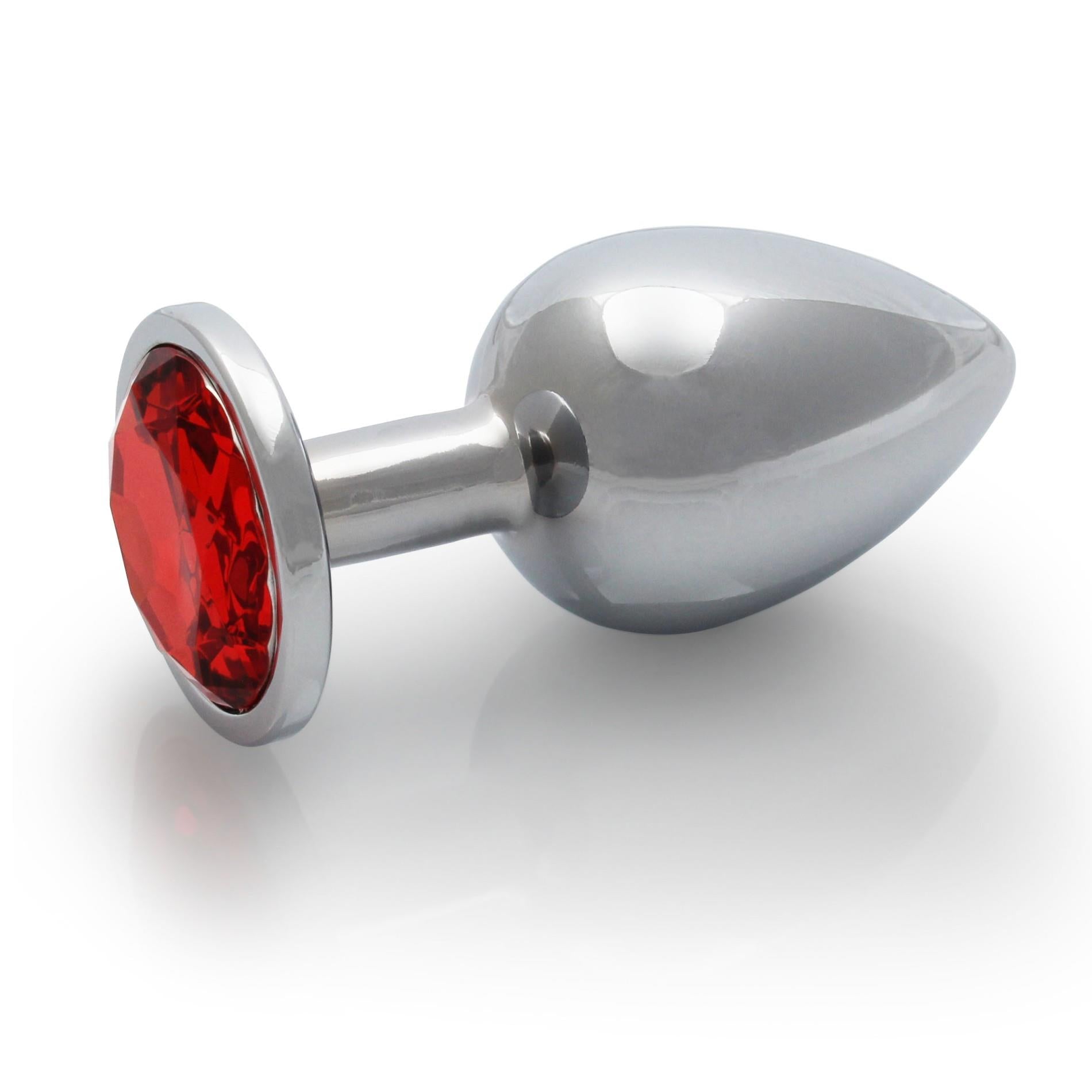 Plug anal avec gemme ronde - Moyen