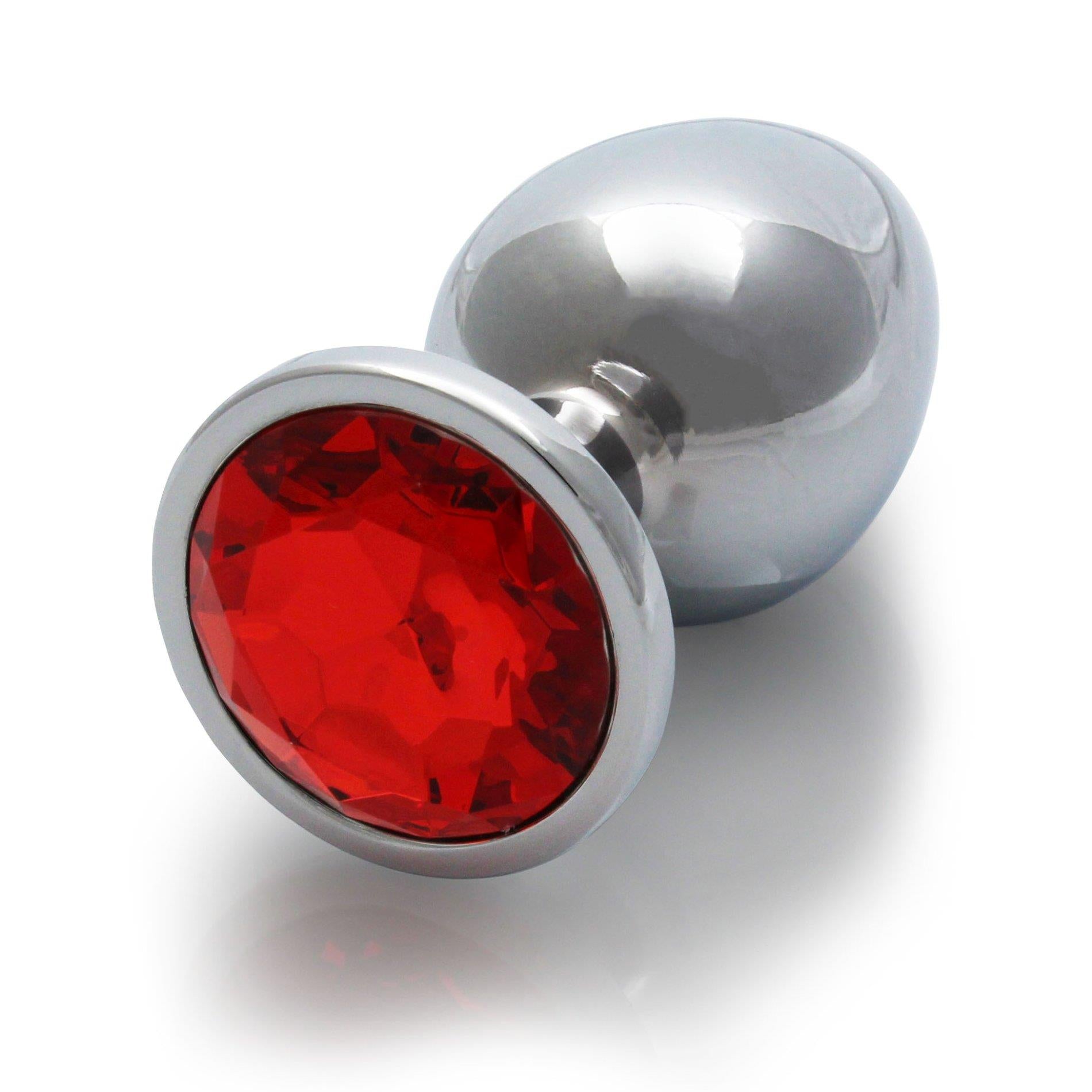Plug anal avec gemme ronde - Moyen