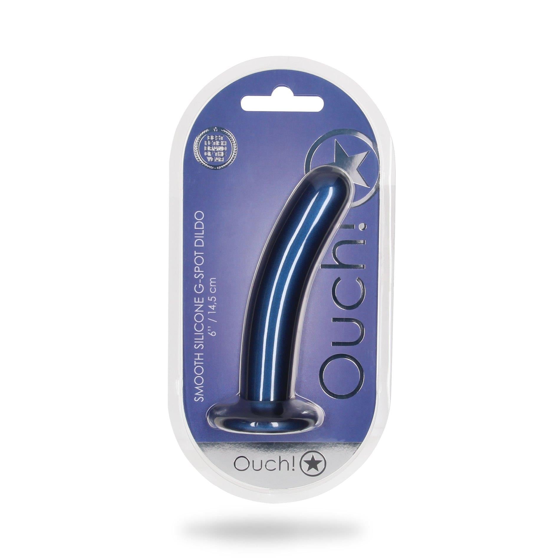 Gode ceinture en silicone lisse point G - 6'' / 14,5 cm
