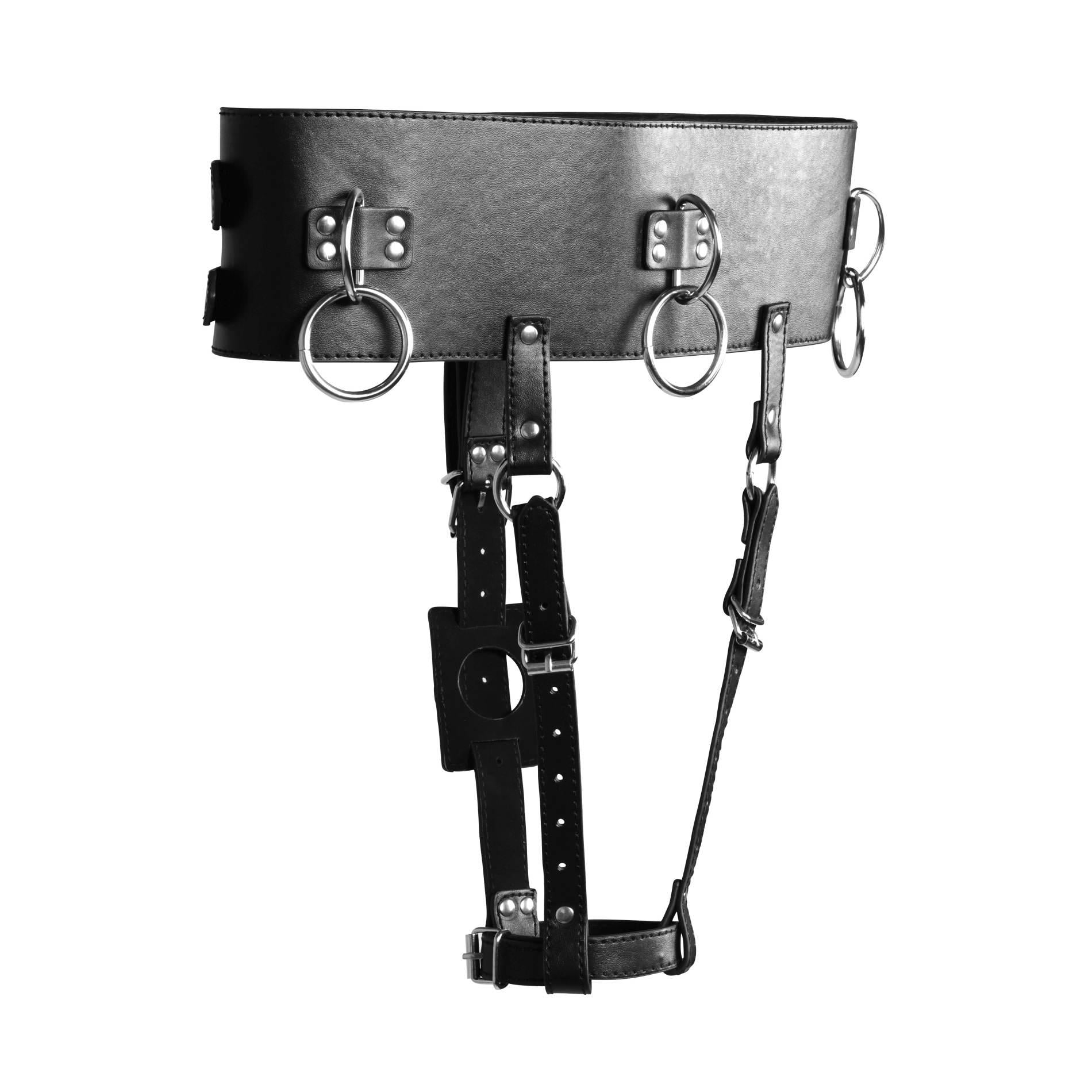 Ceinture avec porte-vibrateur - Noir