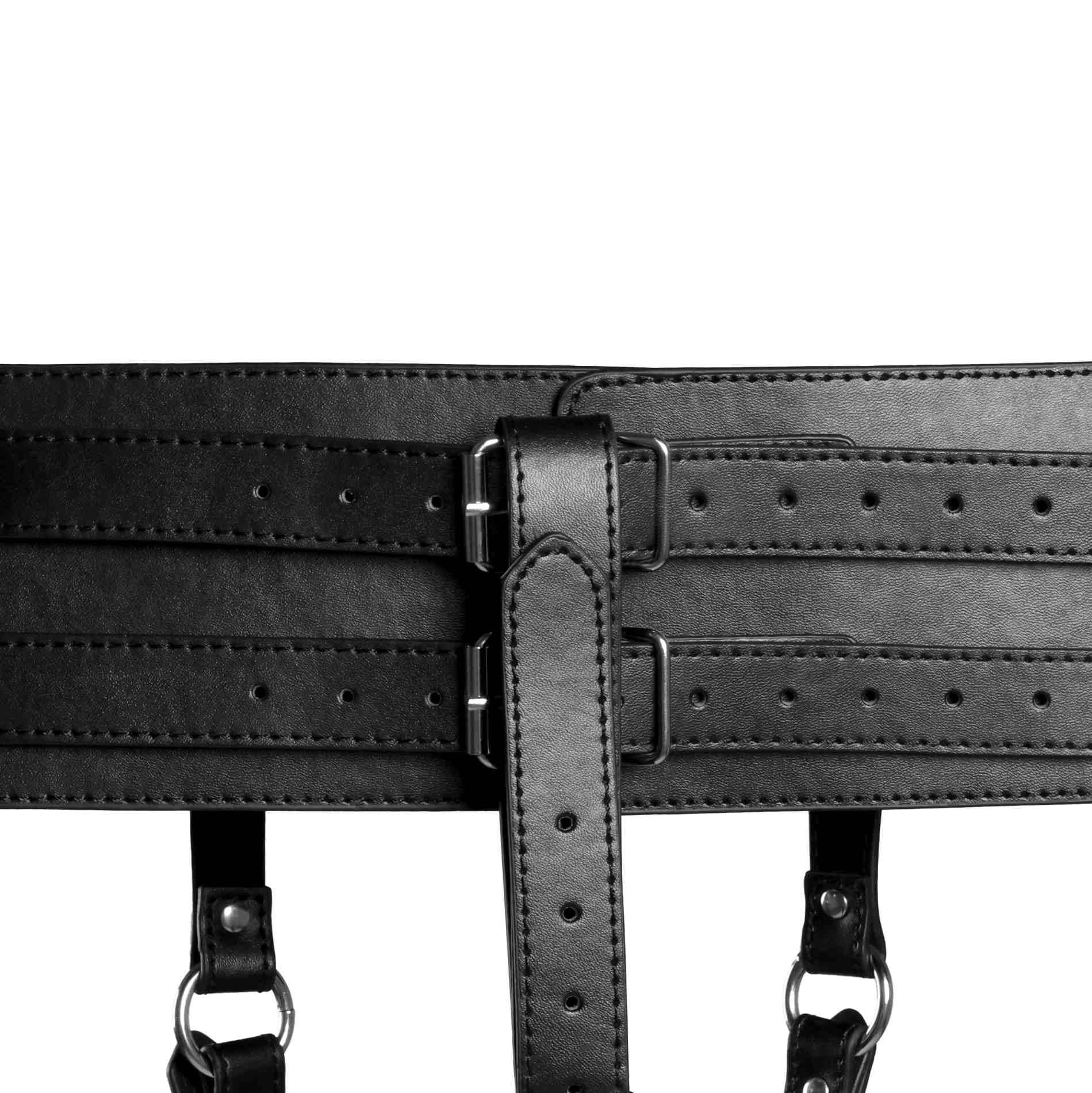 Ceinture avec porte-vibrateur - Noir
