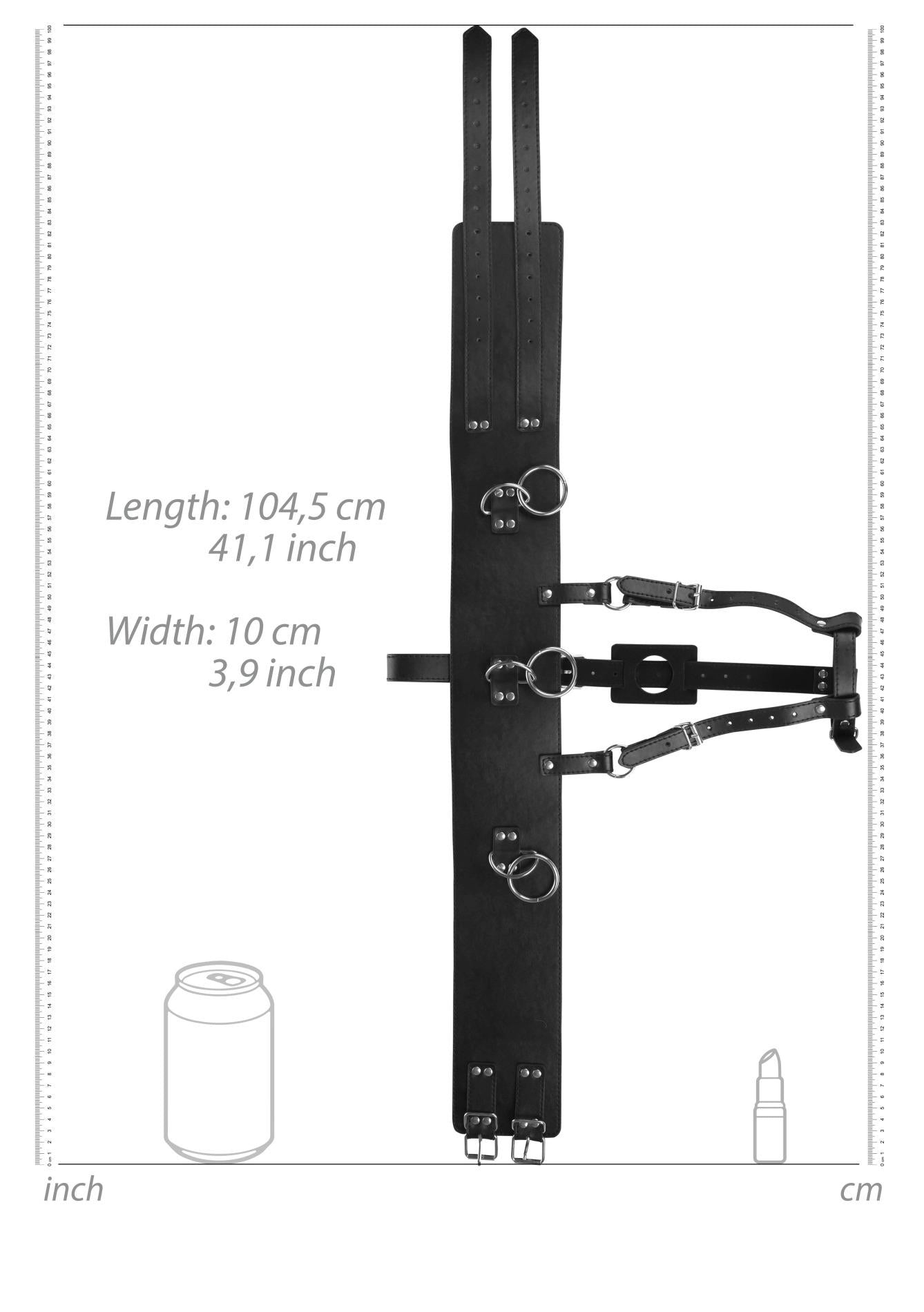 Ceinture avec porte-vibrateur - Noir