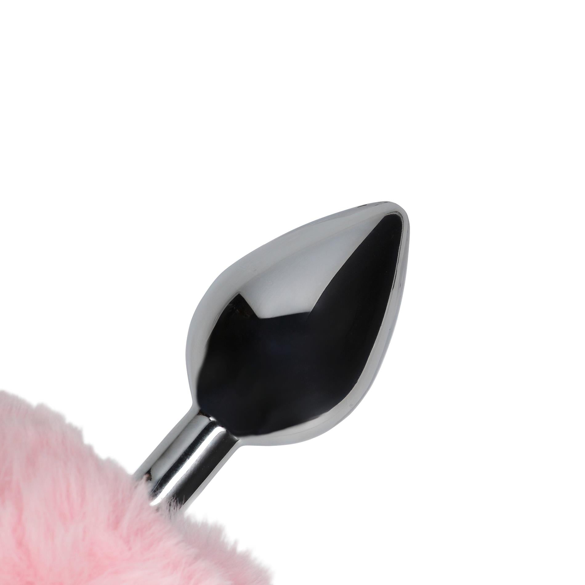Queue de lapin avec plug anal métallique
