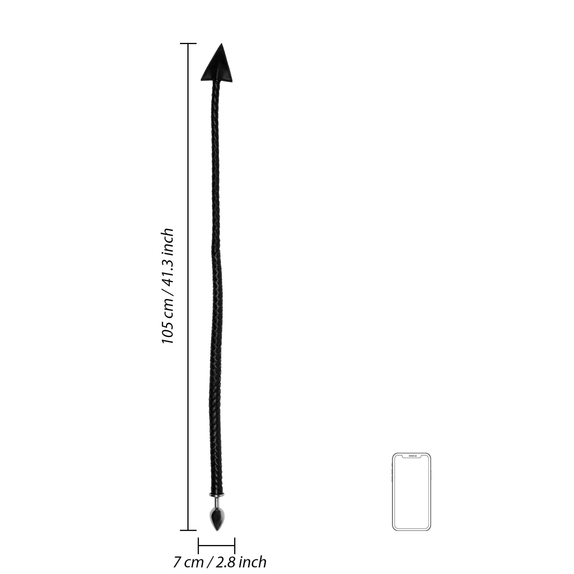 Metal Anal Plug Devil's Tail - Black