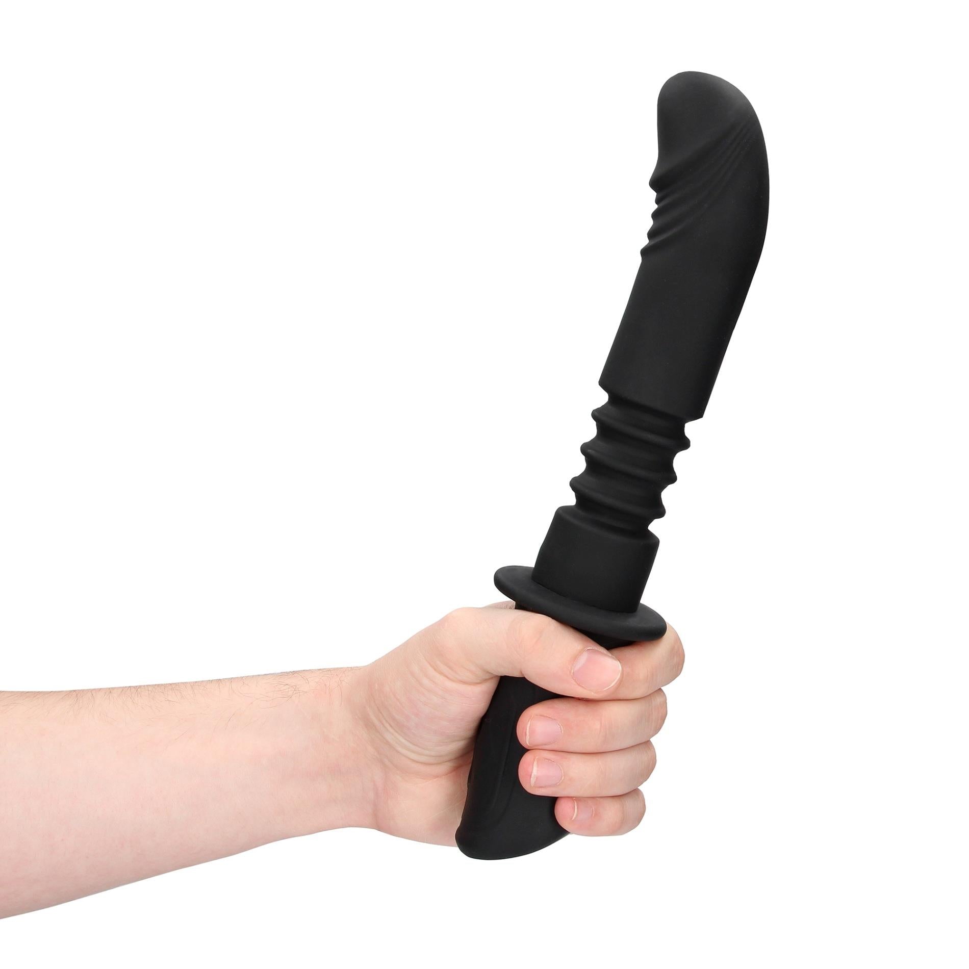 Machine sexuelle vibrante et propulsive manuelle - Noire