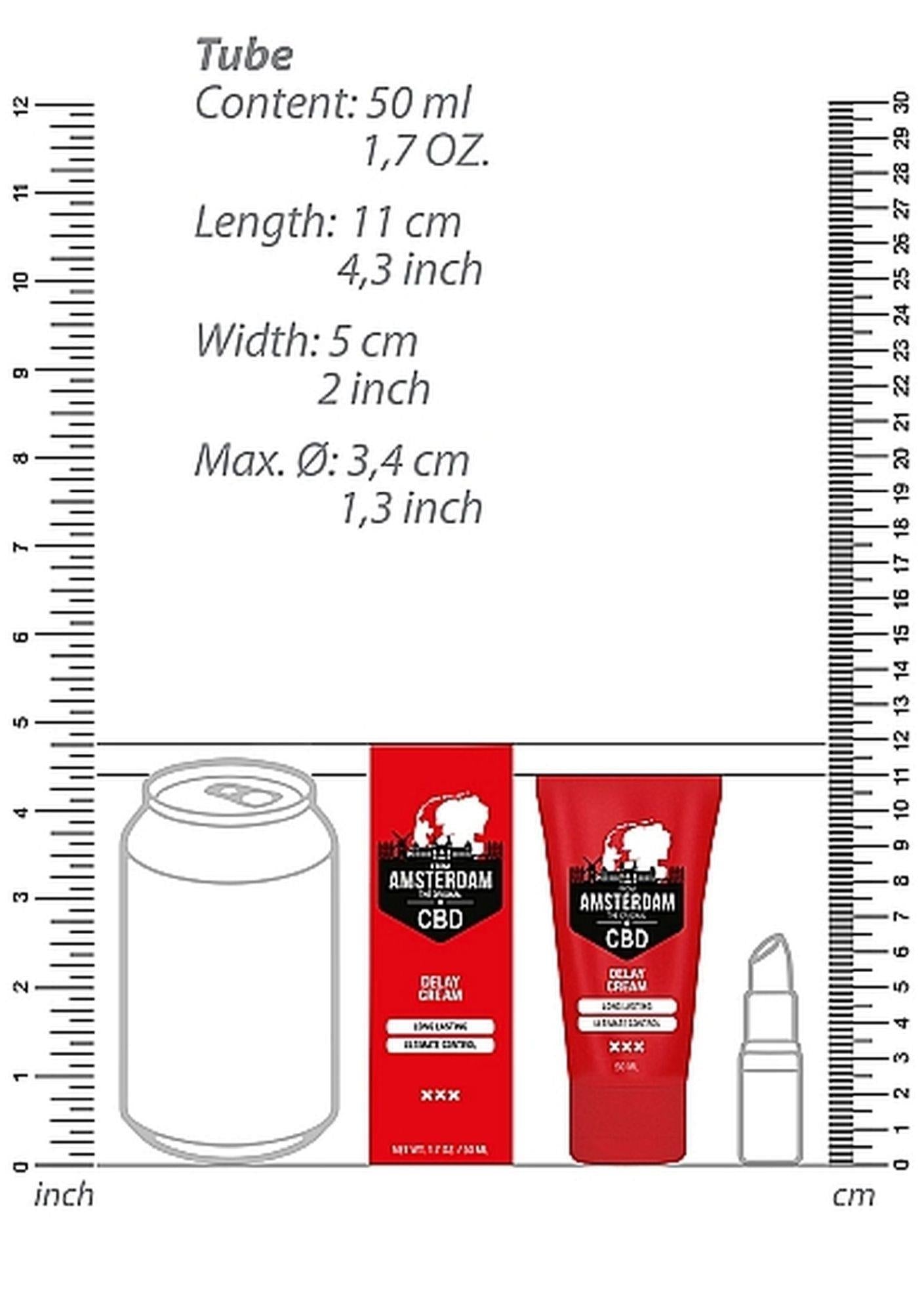 Original CBD from Amsterdam - Delay Cream - 2 fl oz / 50 ml