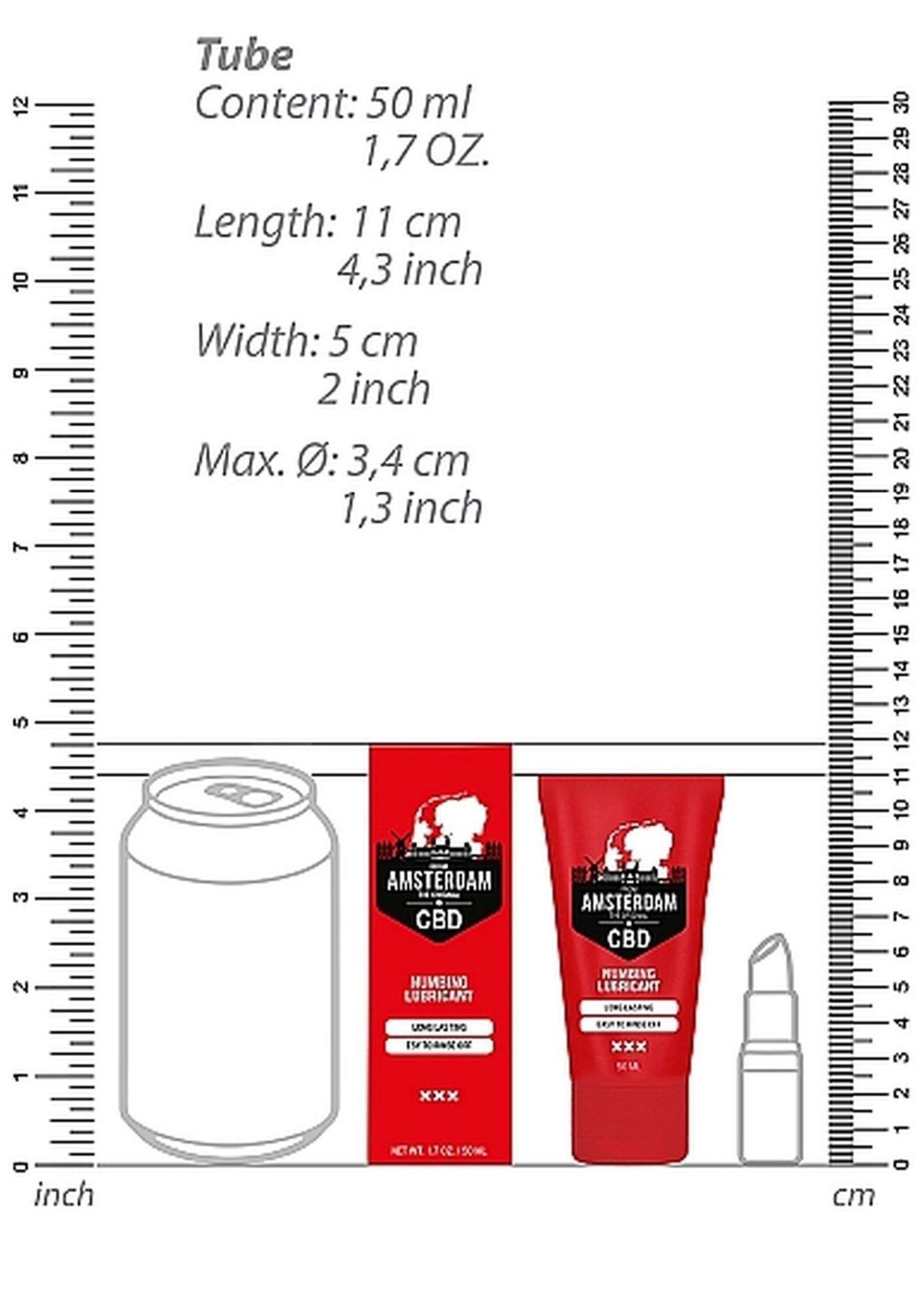 Original CBD from Amsterdam - Numbing Lubricant - 2 fl oz / 50 ml
