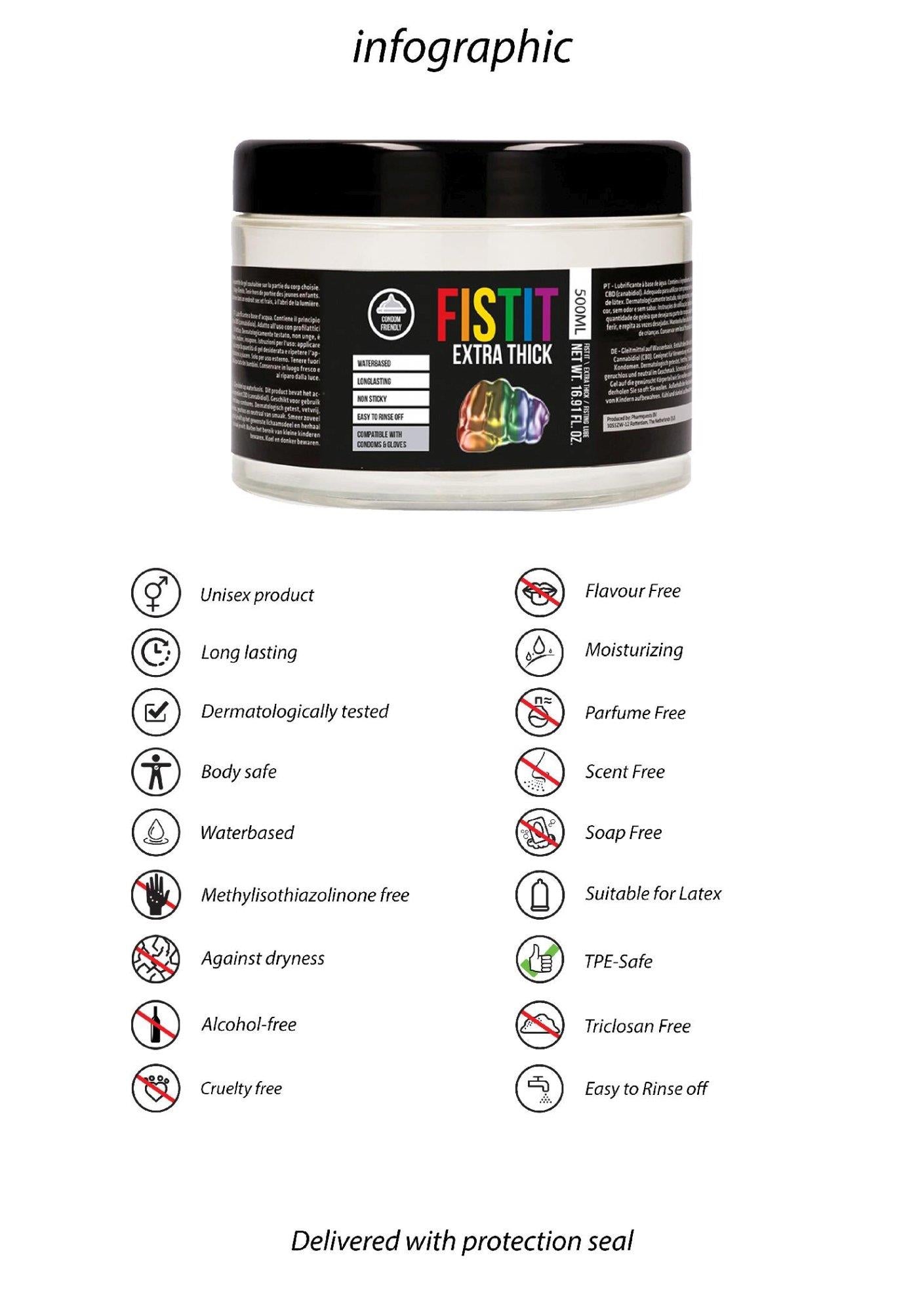 Extra Thick Lubricant Rainbow Edition - 17 fl oz / 500 ml
