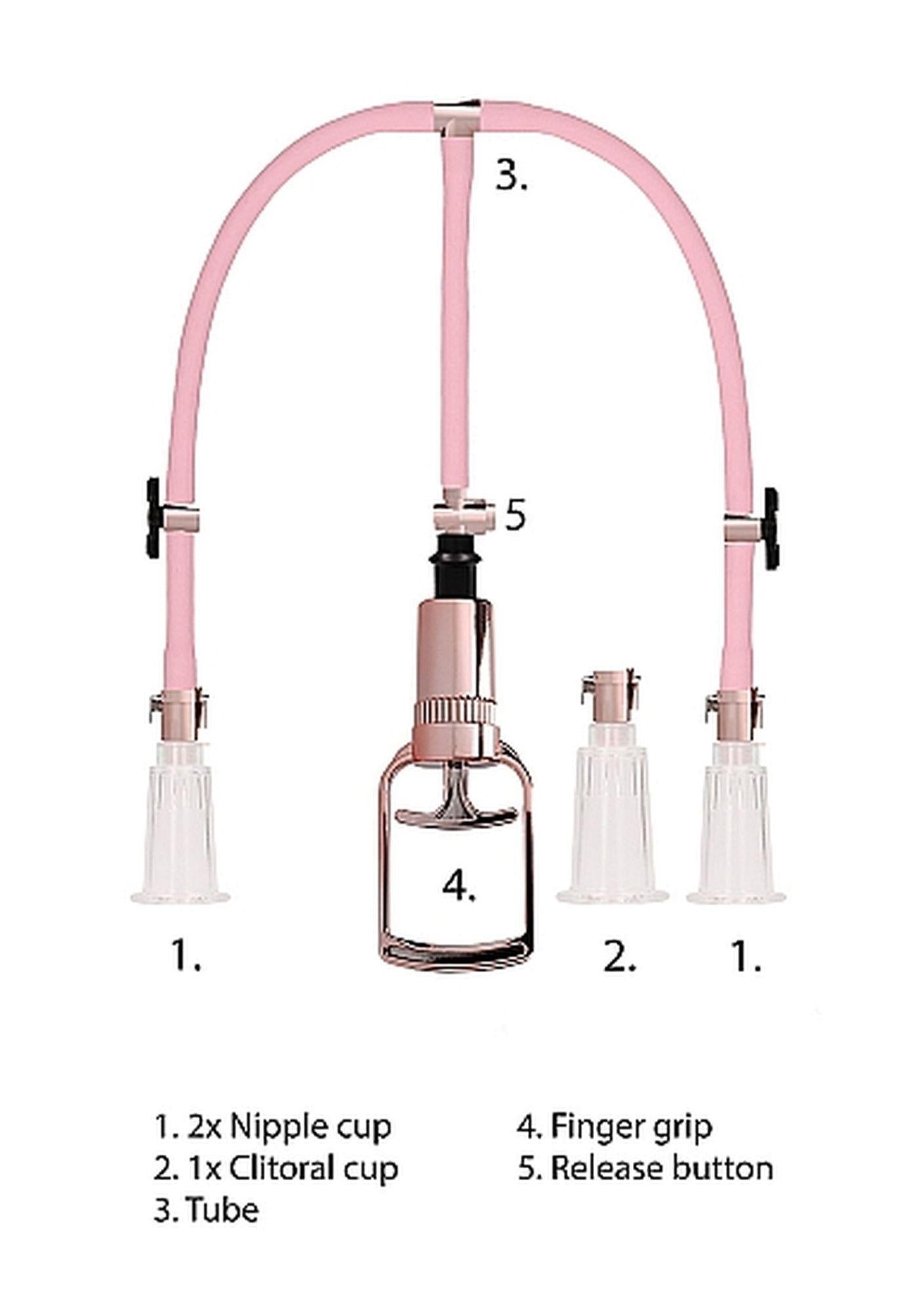 Clitoral  Nipple Pump Set Medium - Medium