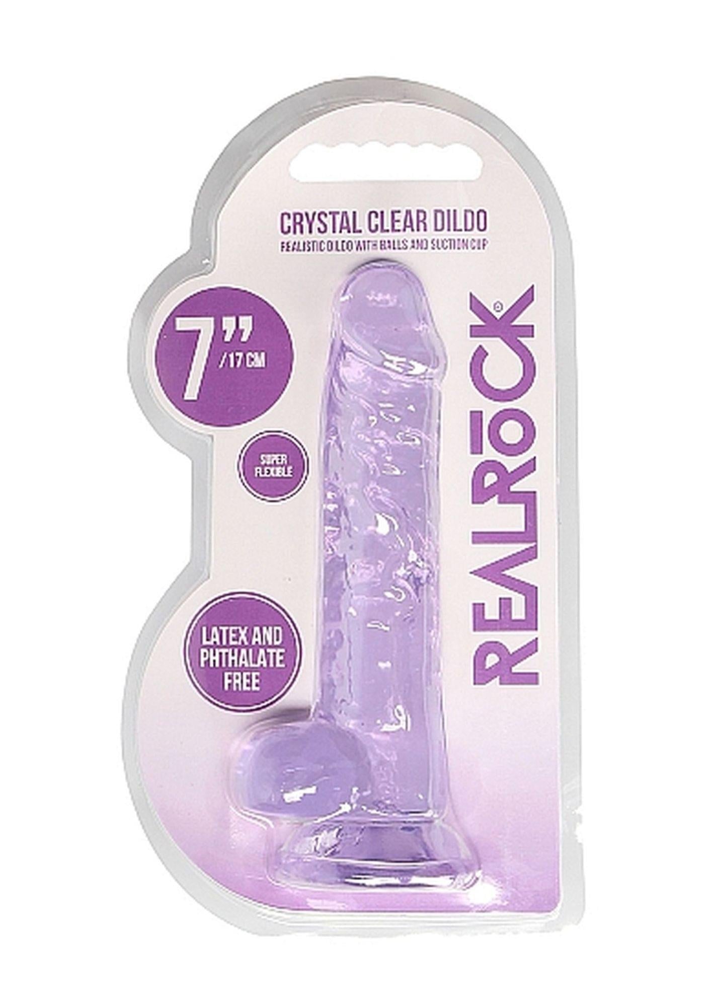 Realistic Dildo with Balls - 7 / 18 cm