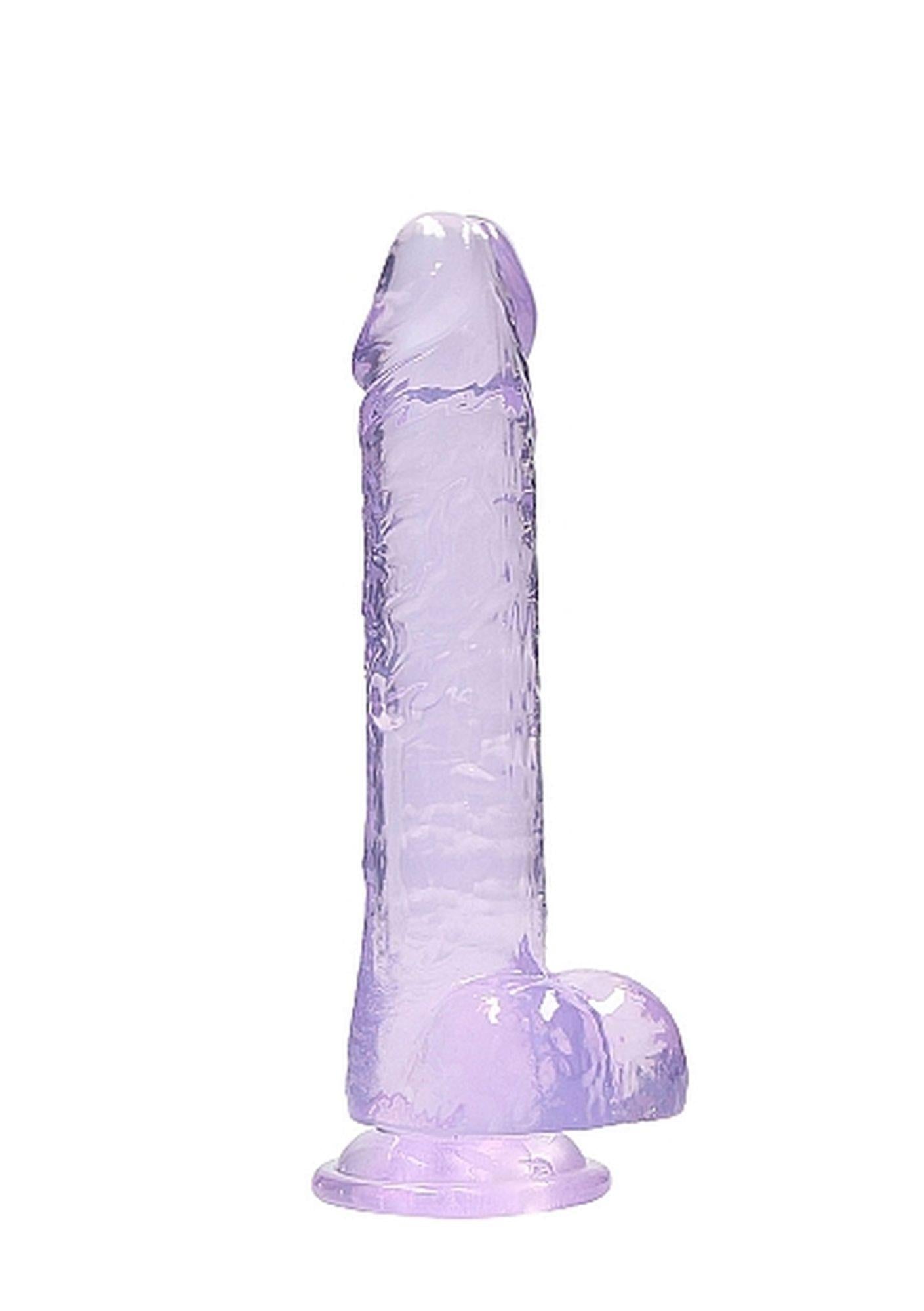 8″ / 20 cm Realistic Dildo With Balls - Purple