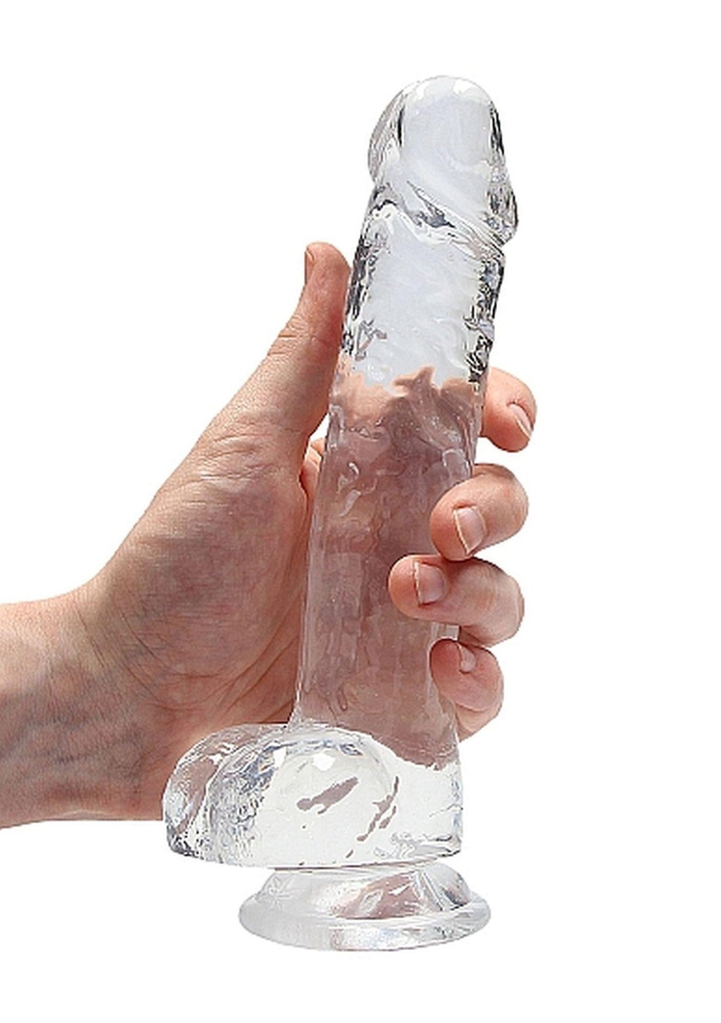 Realistic Dildo with Balls - 8 / 21 cm