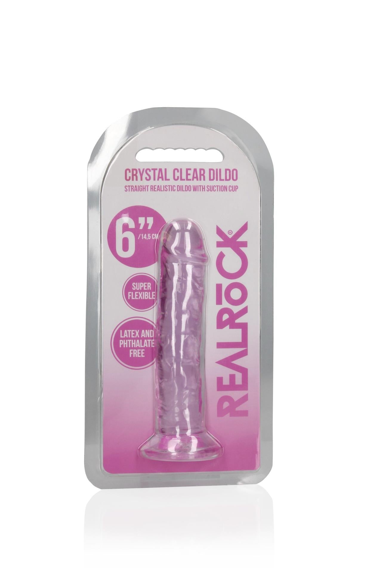 Straight Realistic Dildo with Suction Cup - 6'' / 14.5