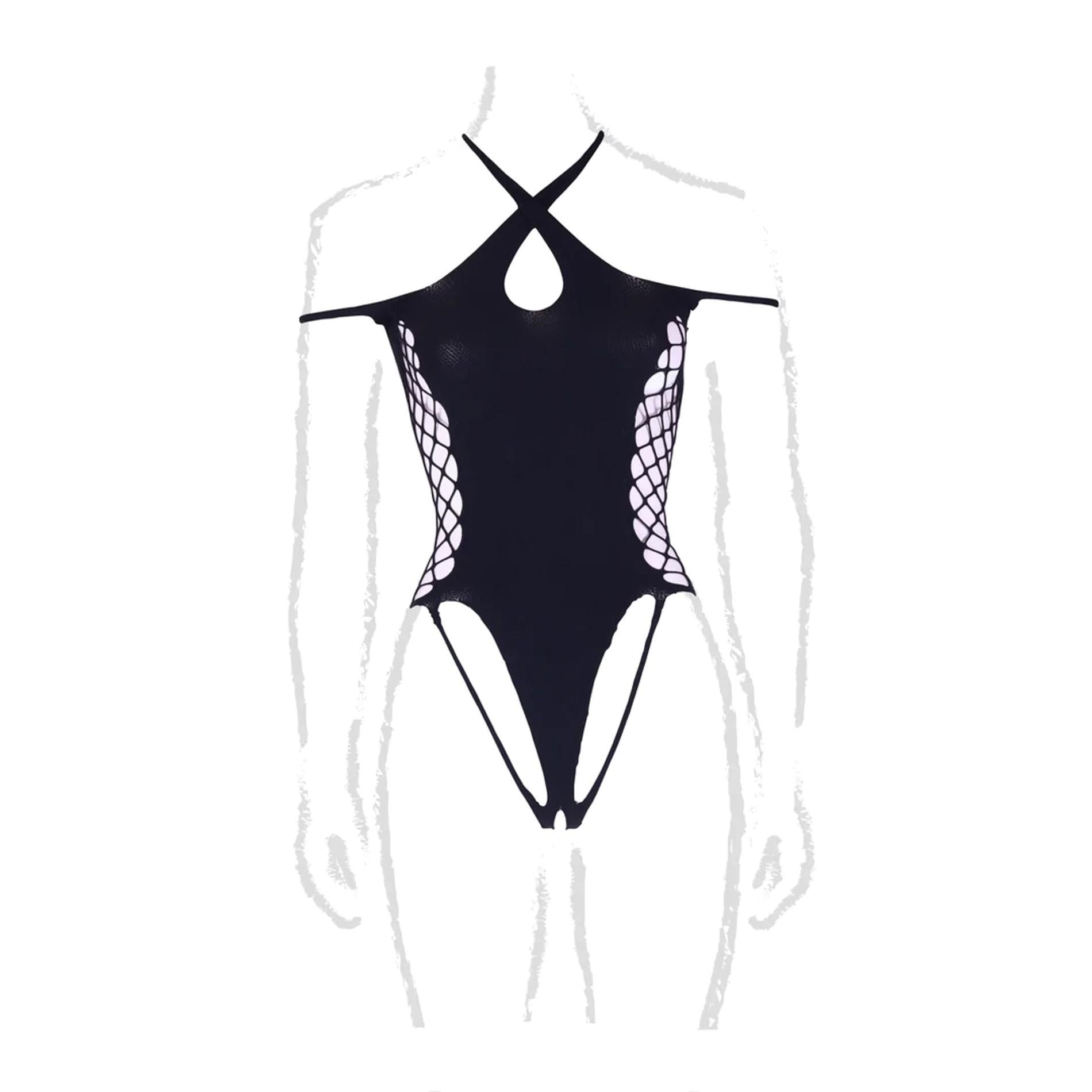 Leda XIII - Body with Crossed Neckline and Off-Shoulder Straps - Plus Size