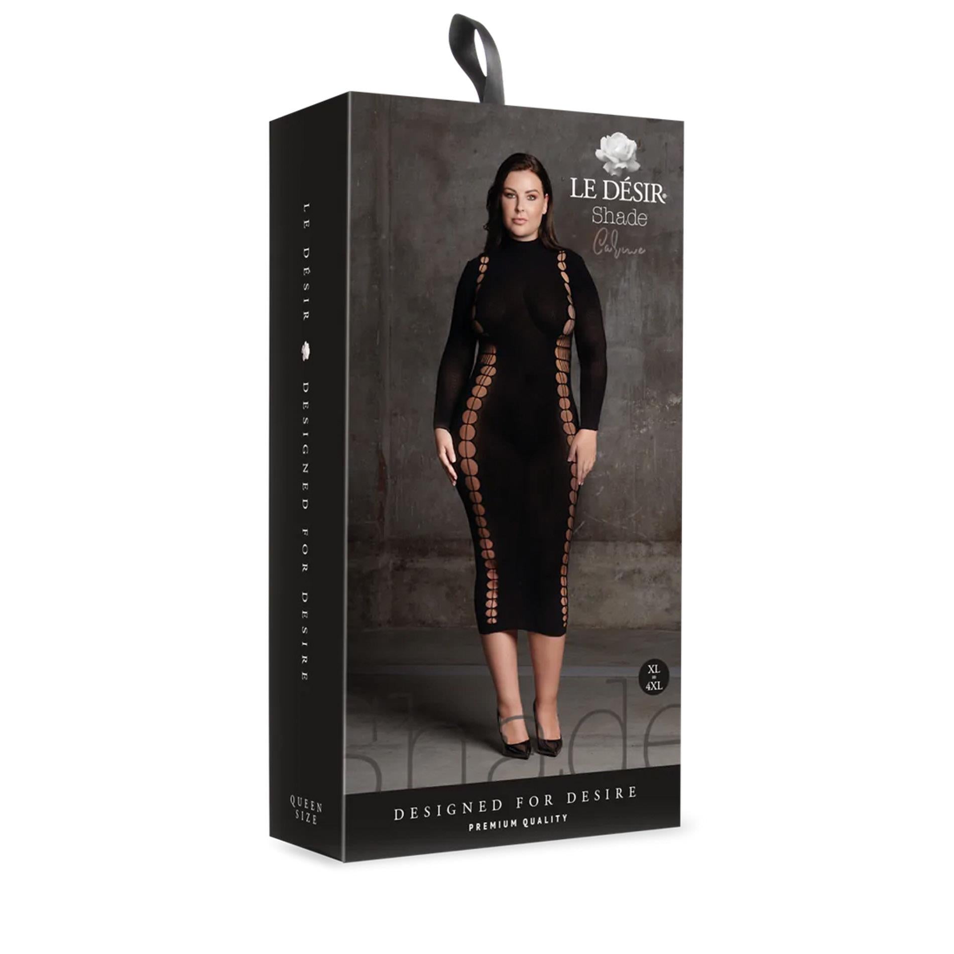 Carme XI - Dress with Turtleneck - Queen Size - Black