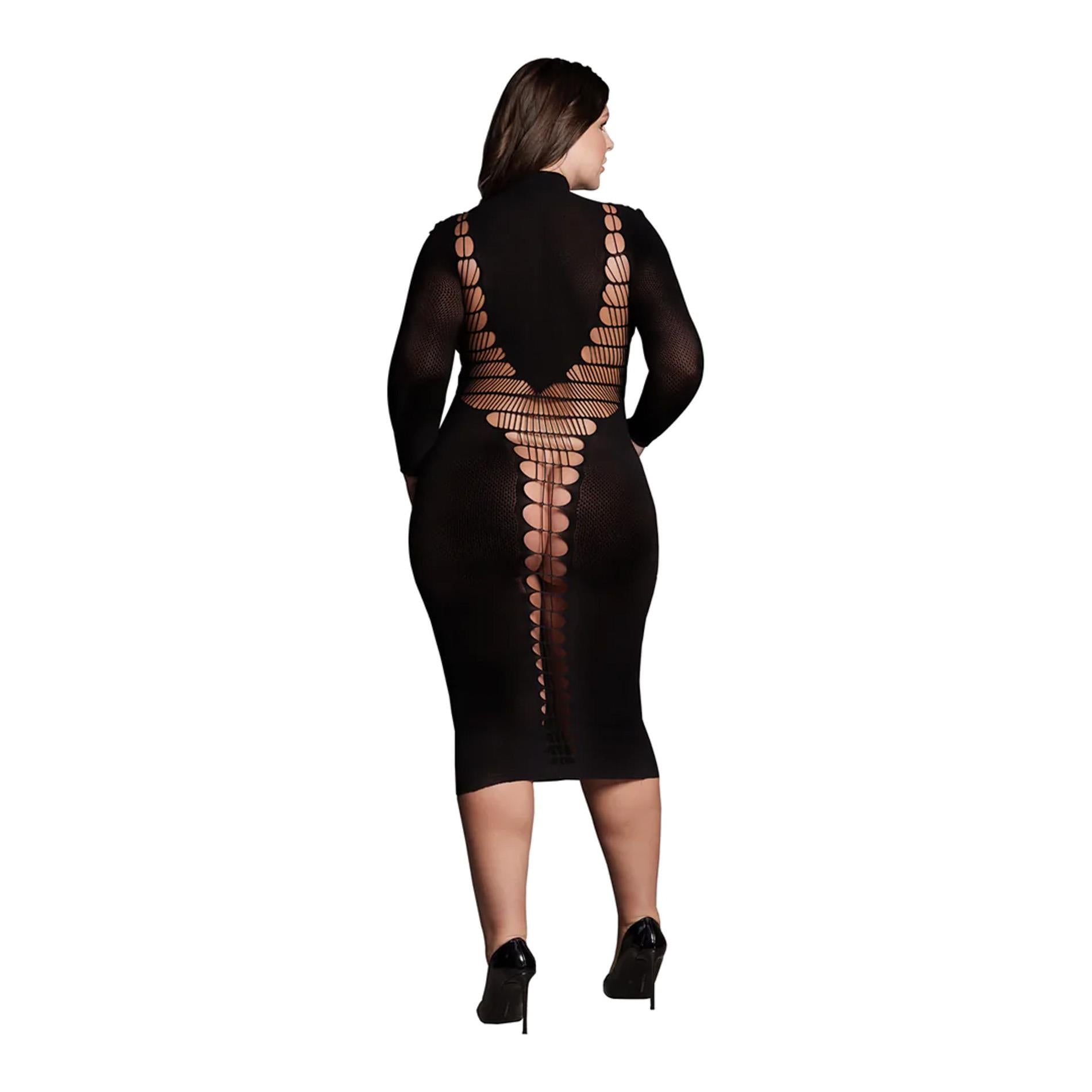 Carme XI - Dress with Turtleneck - Queen Size - Black