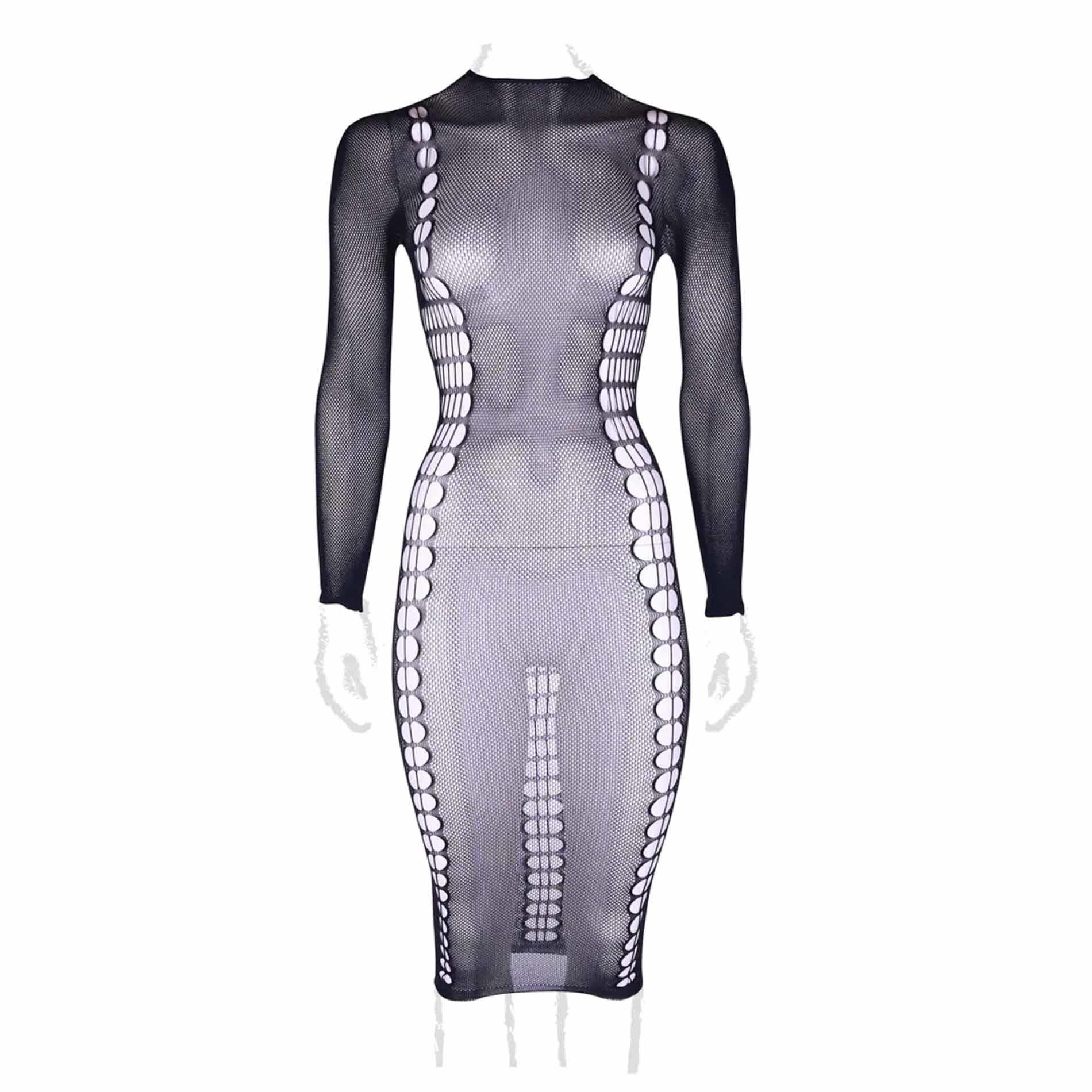 Carme XI - Dress with Turtleneck - Queen Size - Black