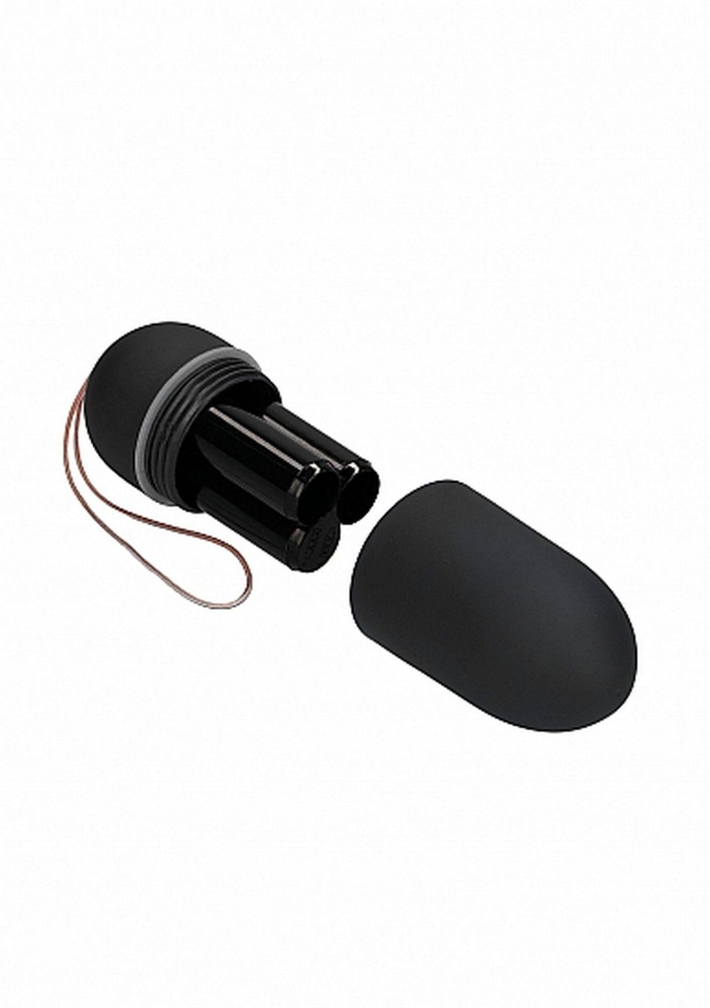Œuf vibrant télécommandé 10 vitesses - Grand - Noir