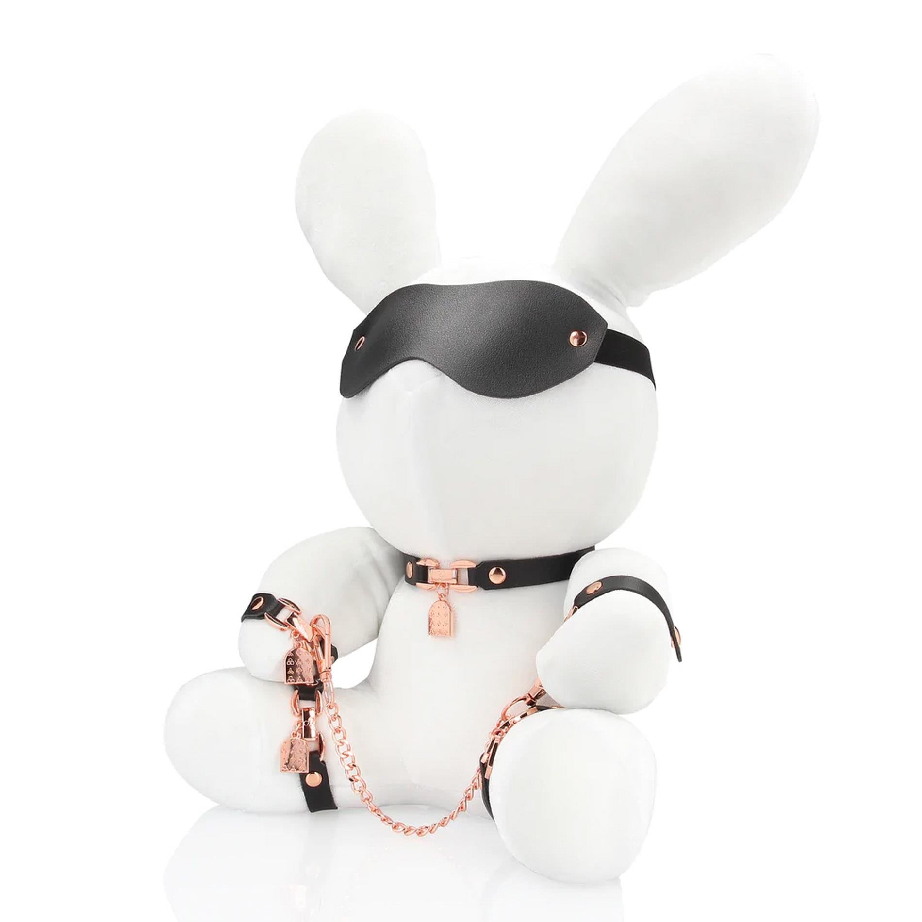 Lien lapin - Velours - Grande - Blanc