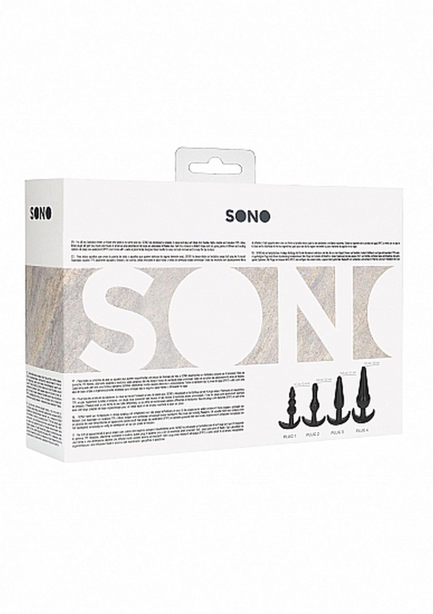 N° 80 - Coffret de 4 plugs anaux - Noir