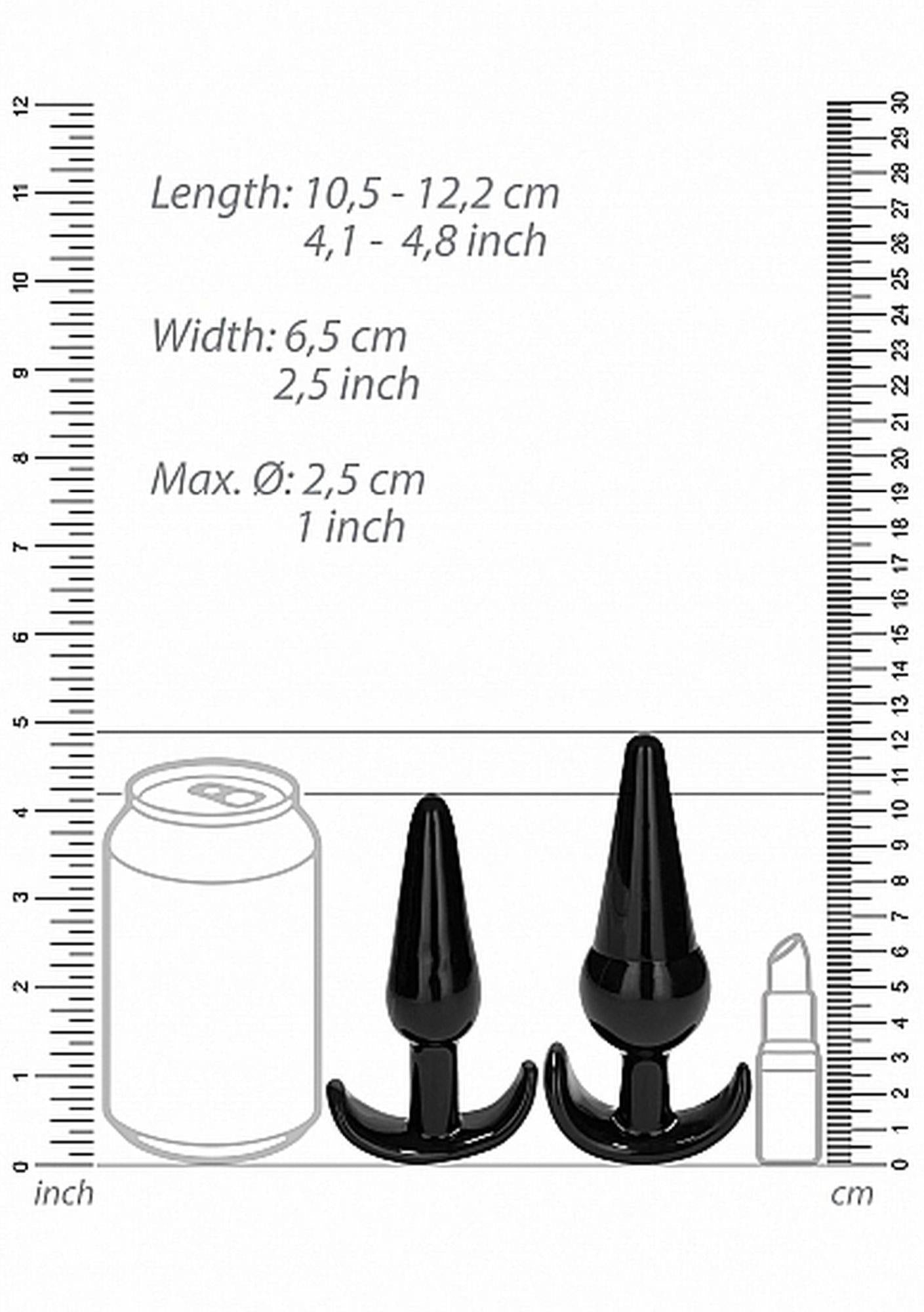 N° 80 - Coffret de 4 plugs anaux - Noir