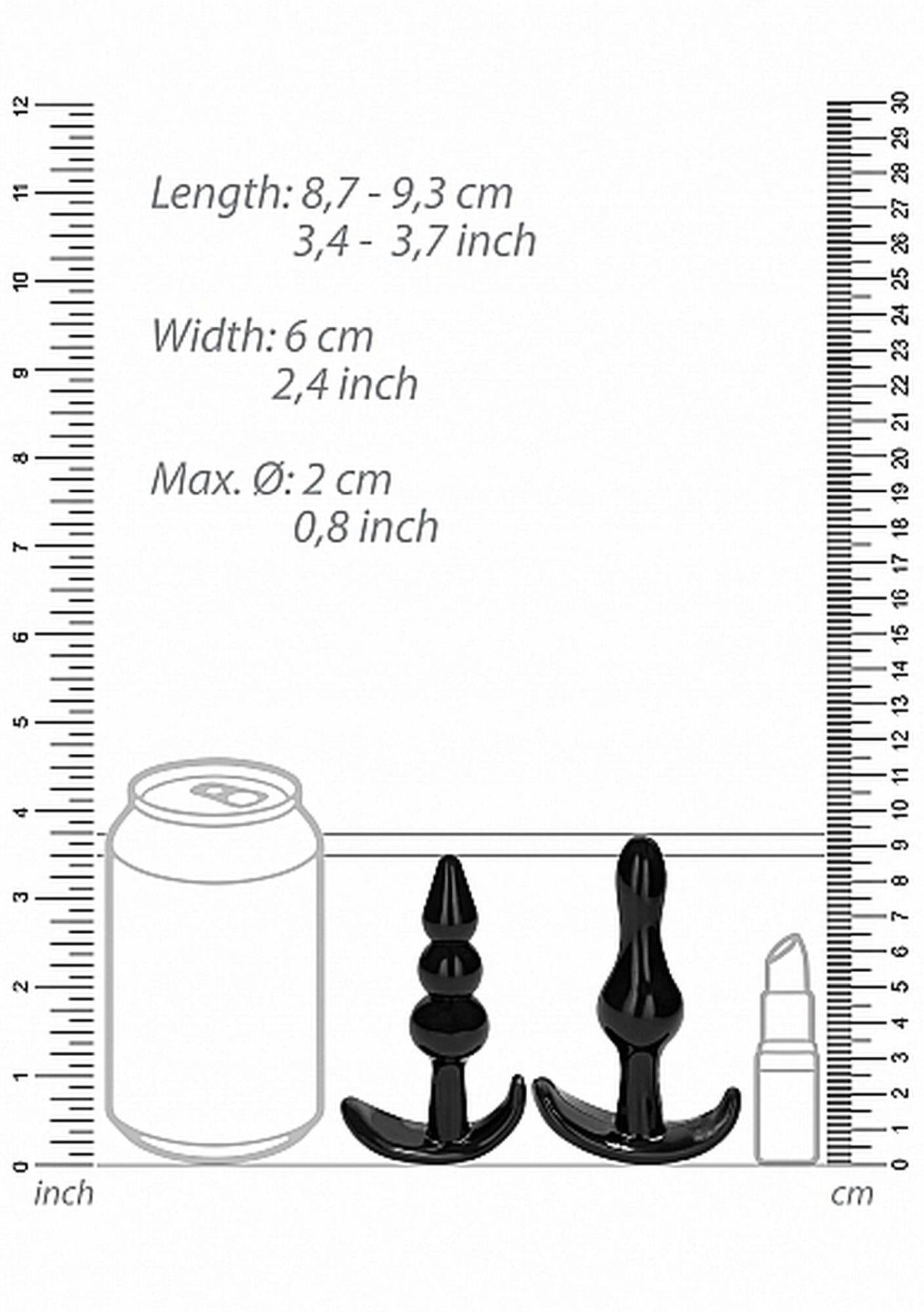 N° 80 - Coffret de 4 plugs anaux - Noir