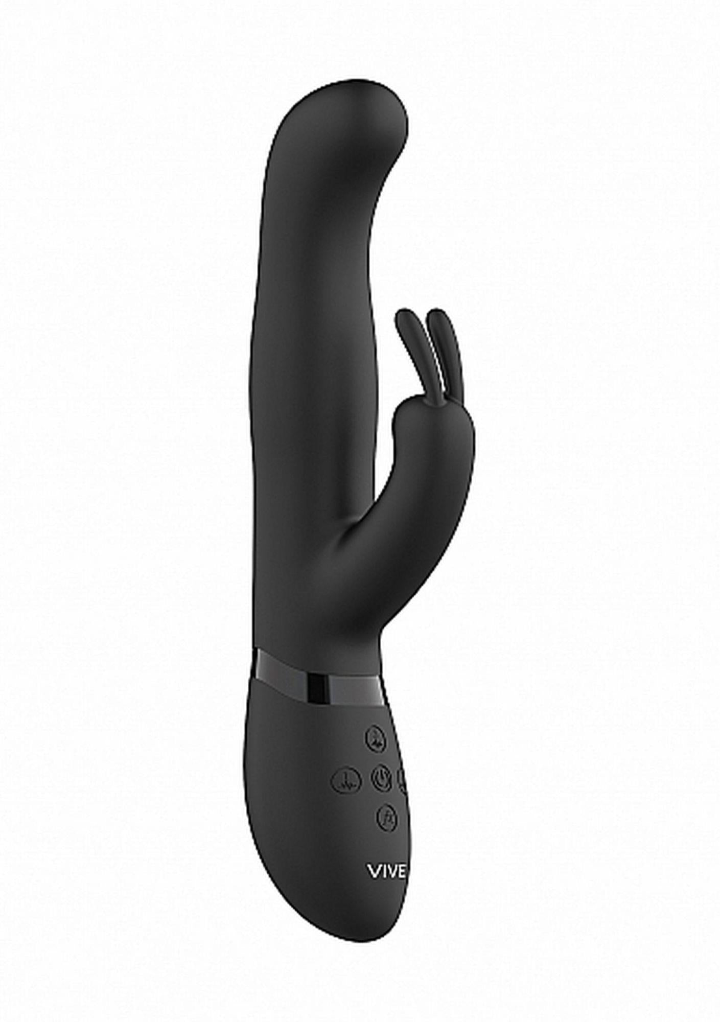 Izara - Rotating Beads Rabbit Vibrator - Black
