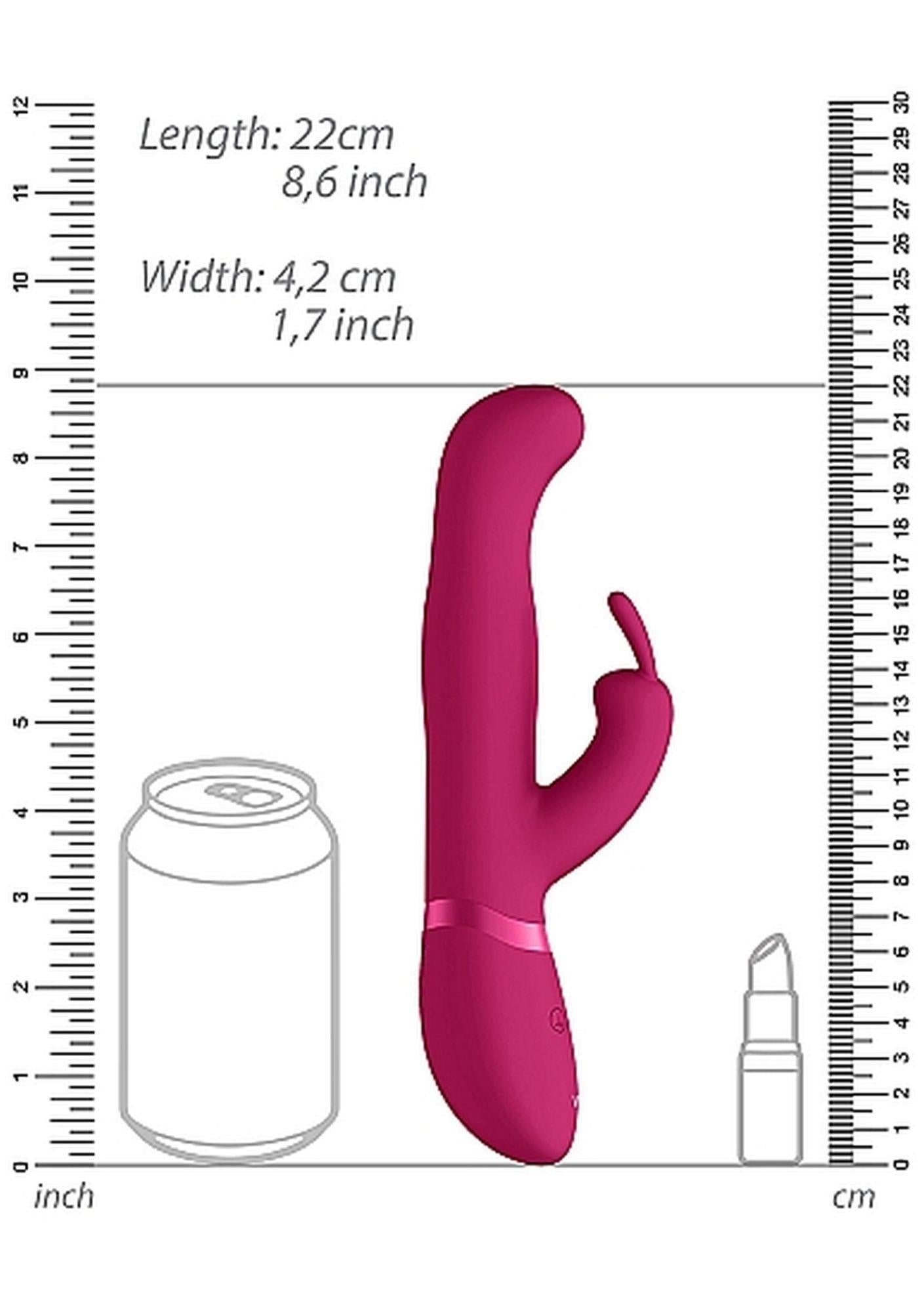 Izara - Rotating Beads Rabbit Vibrator - Pink