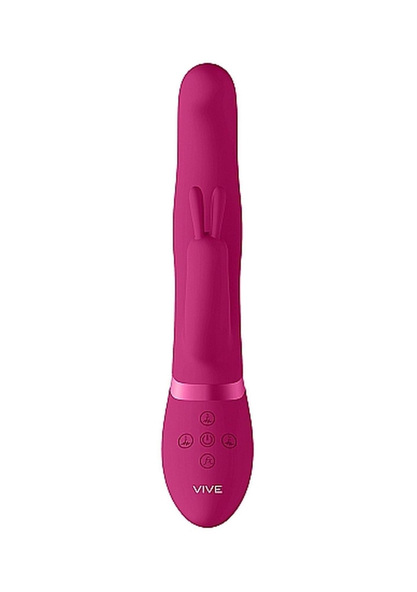 Izara - Rotating Beads Rabbit Vibrator - Pink