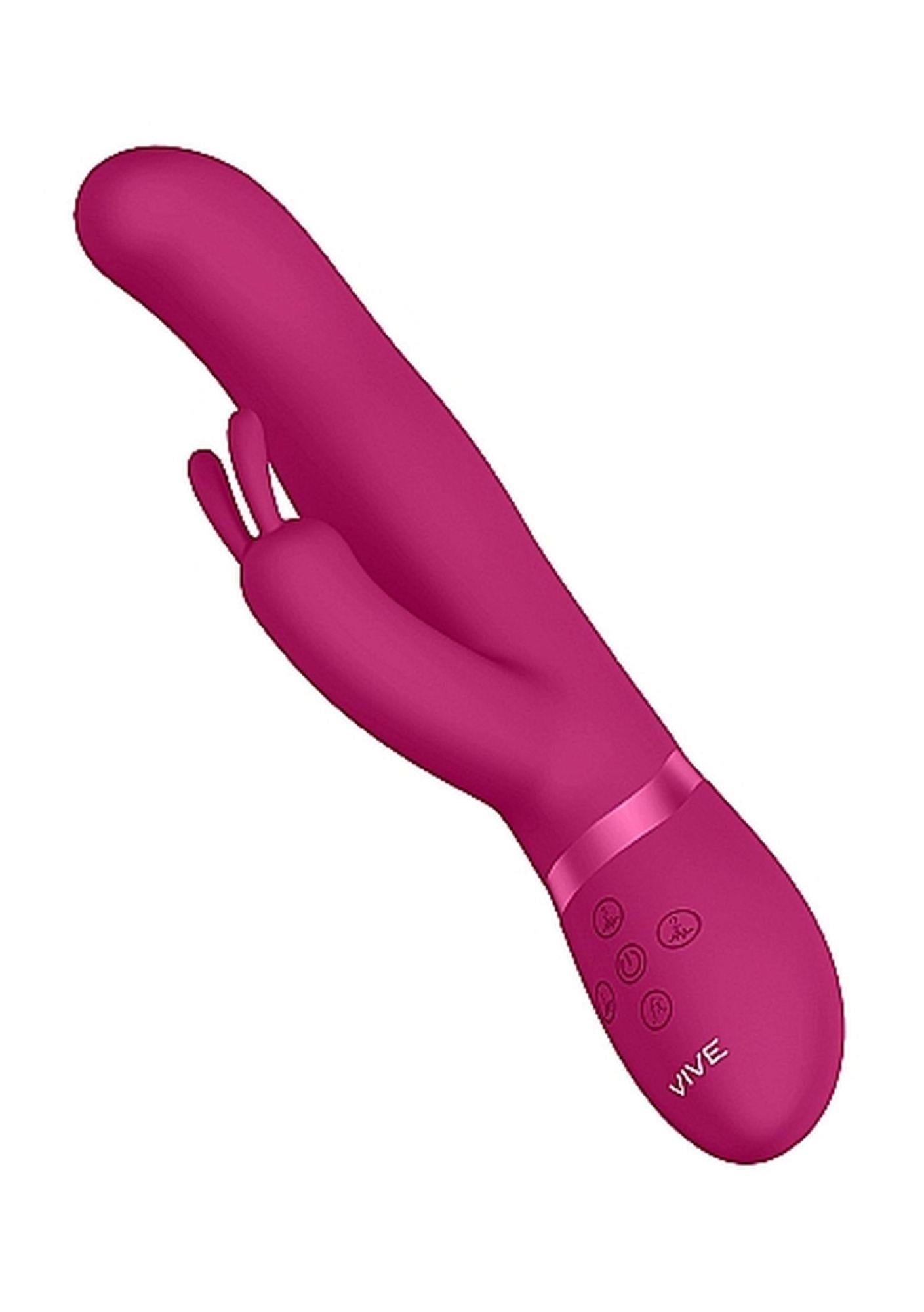 Izara - Rotating Beads Rabbit Vibrator - Pink