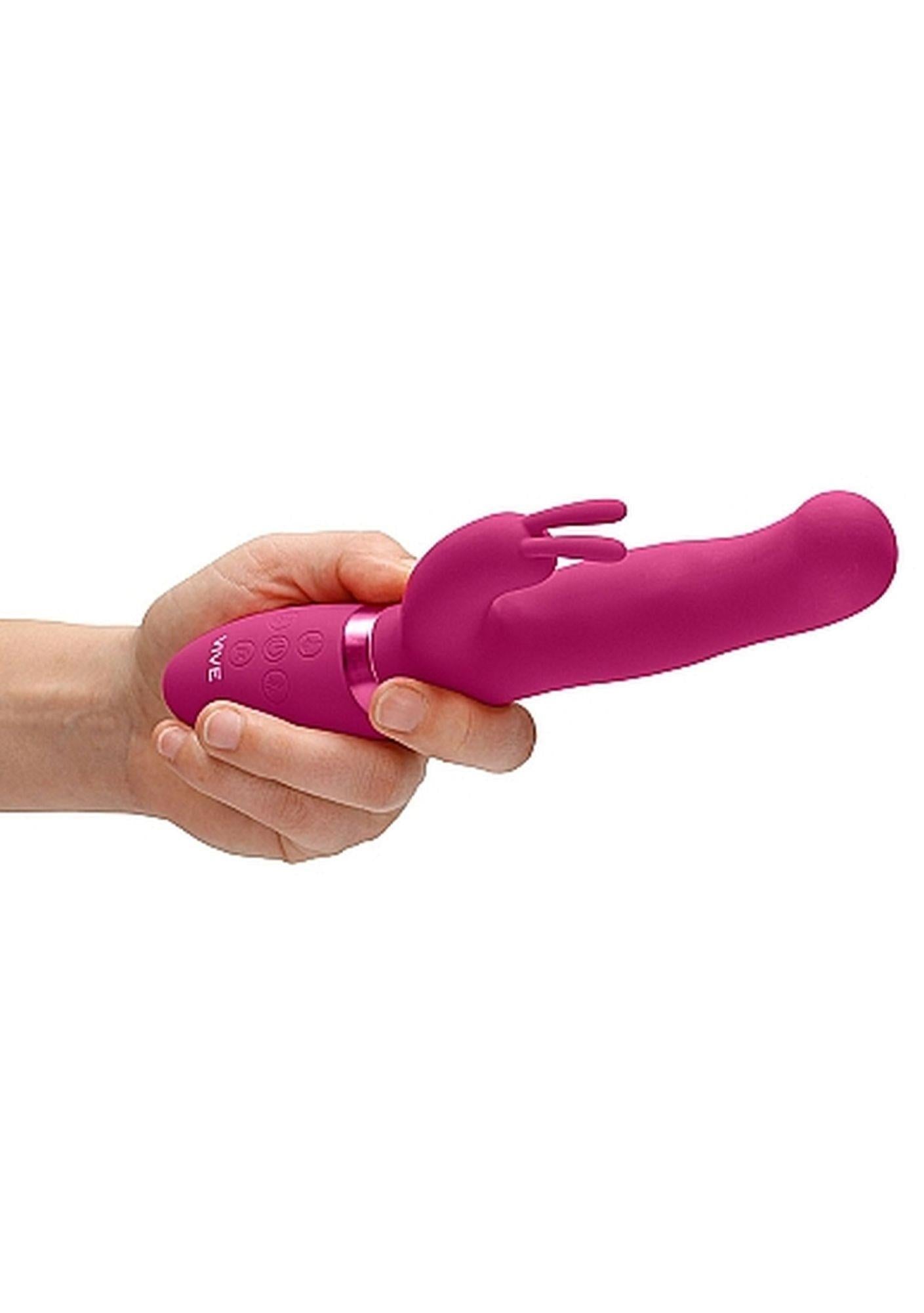 Izara - Rotating Beads Rabbit Vibrator - Pink