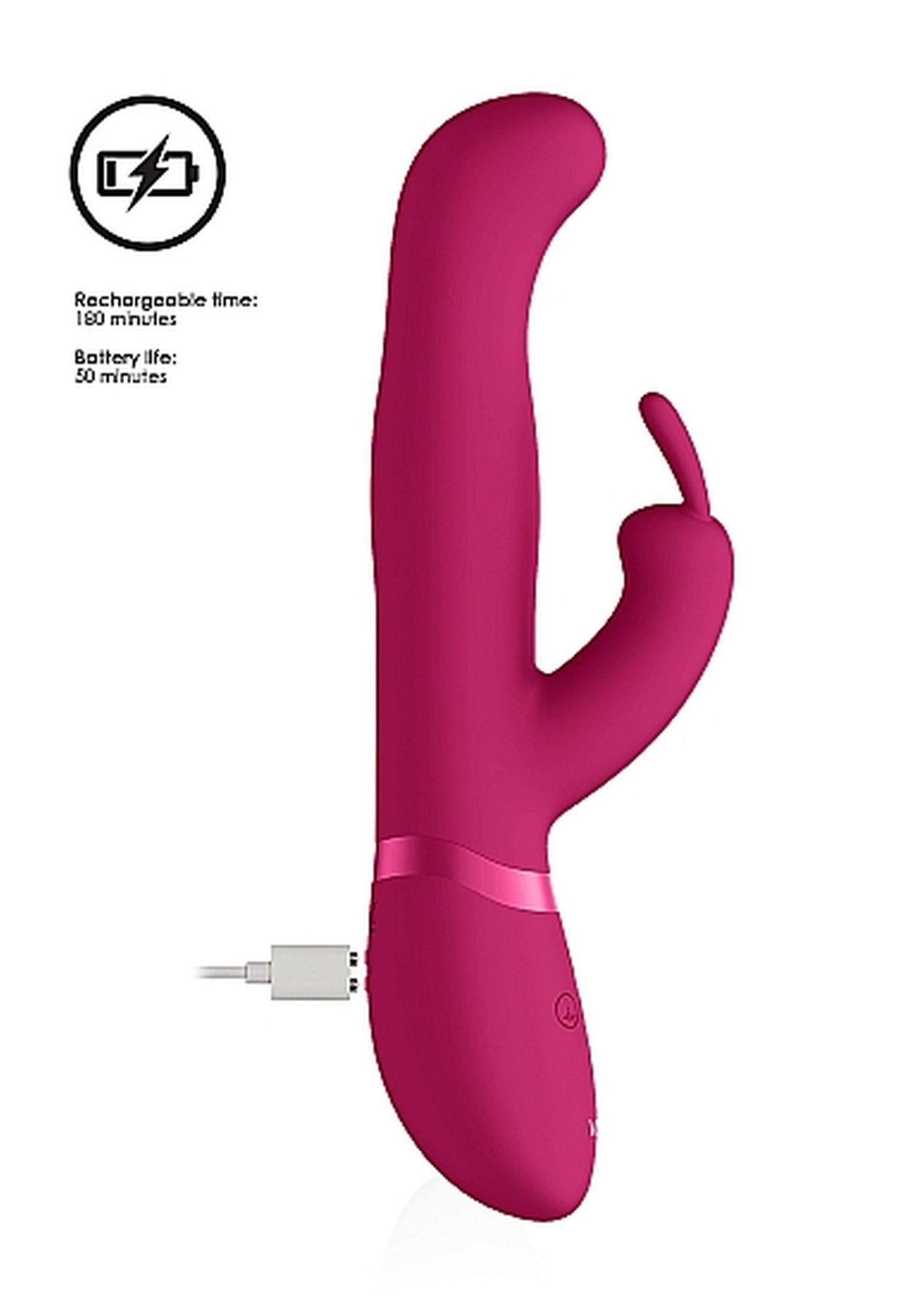 Izara - Rotating Beads Rabbit Vibrator - Pink