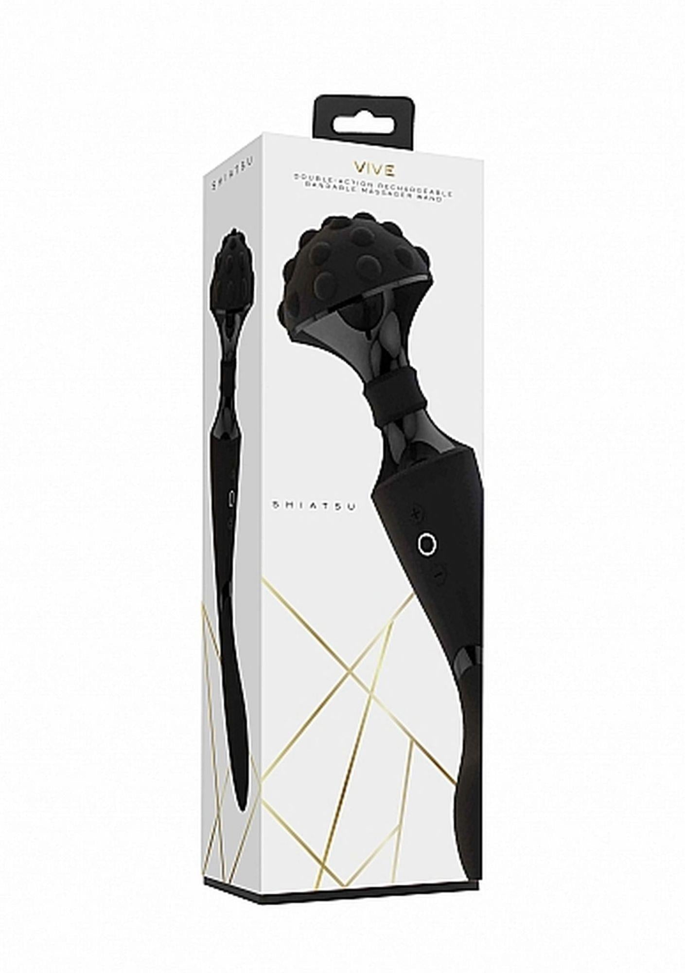Stymulator - Masseur bagette shiatsu flexible - Noir