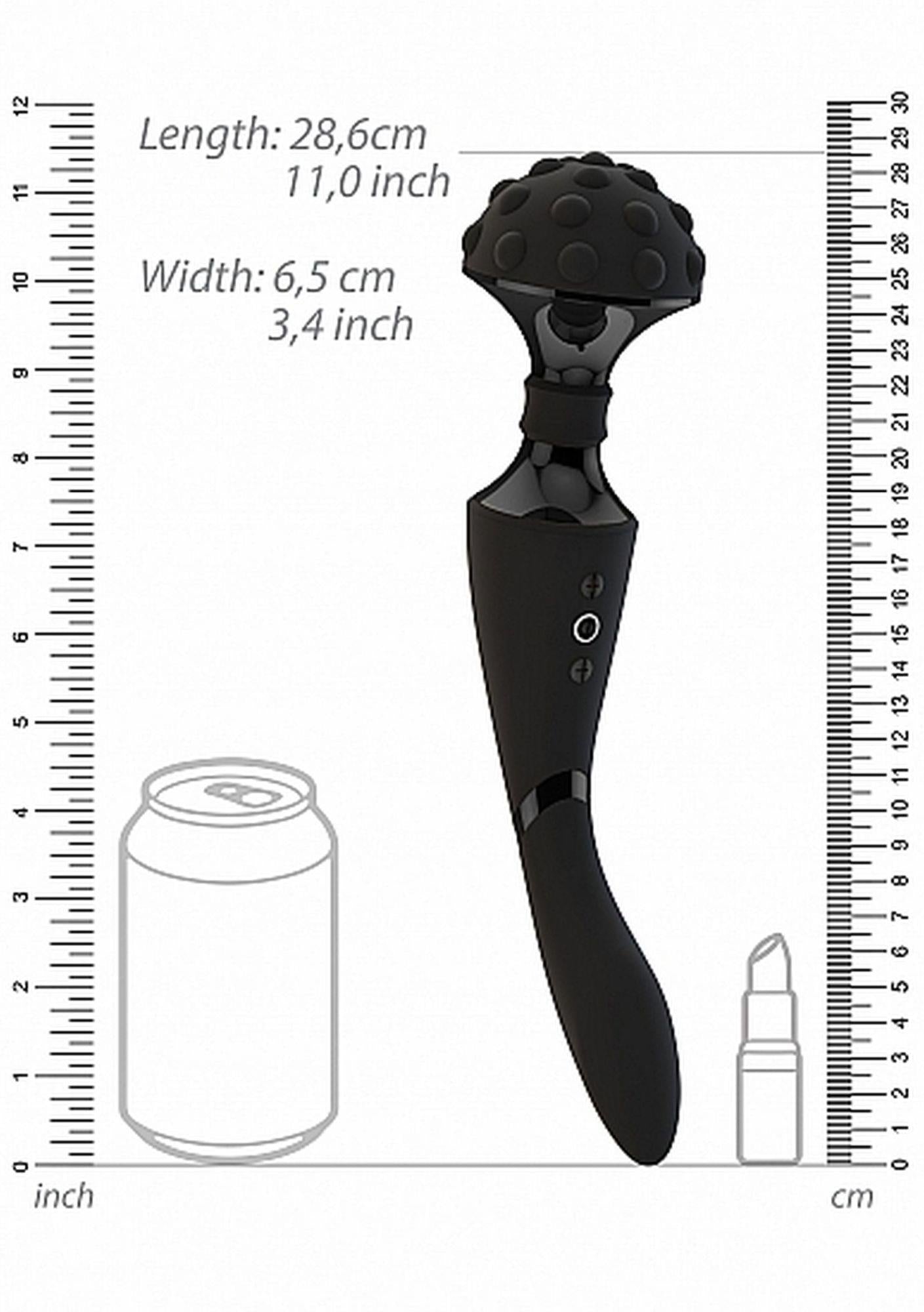 Stymulator - Masseur bagette shiatsu flexible - Noir