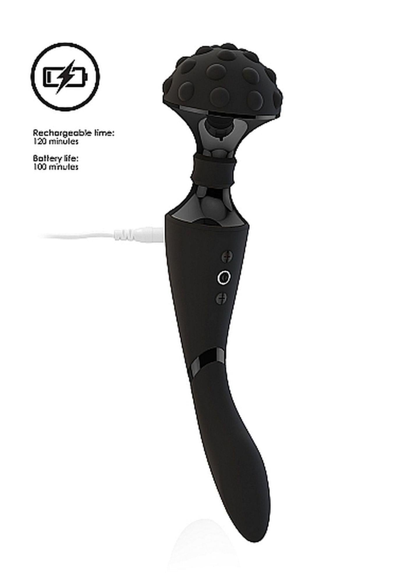 Stymulator - Masseur bagette shiatsu flexible - Noir
