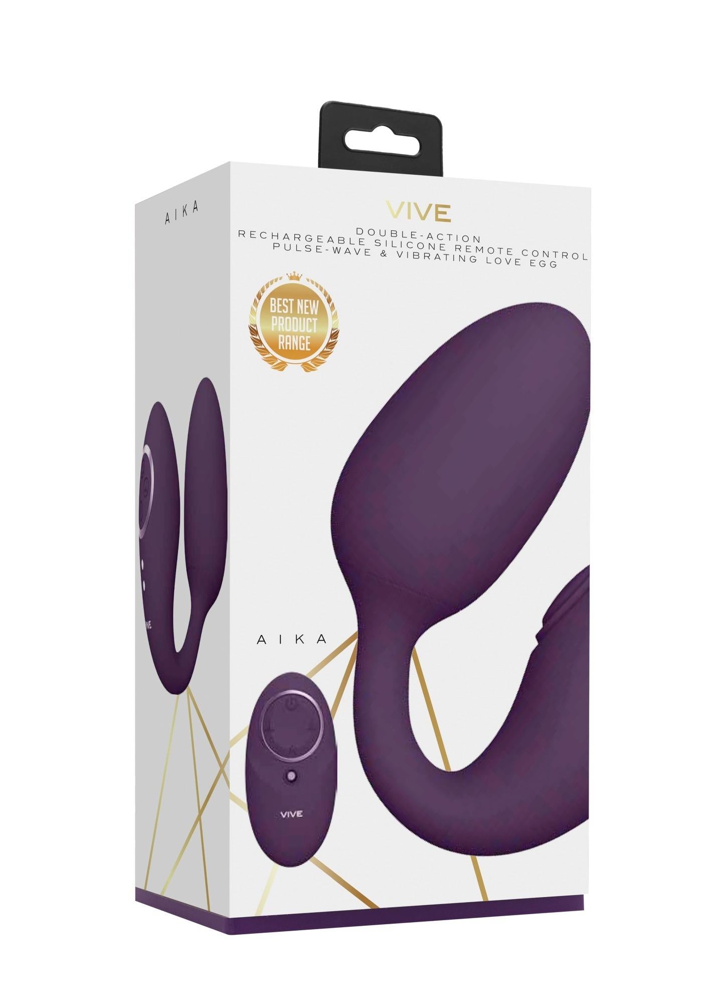 Aika - Pulse Wave  Vibrating Love Egg - Purple