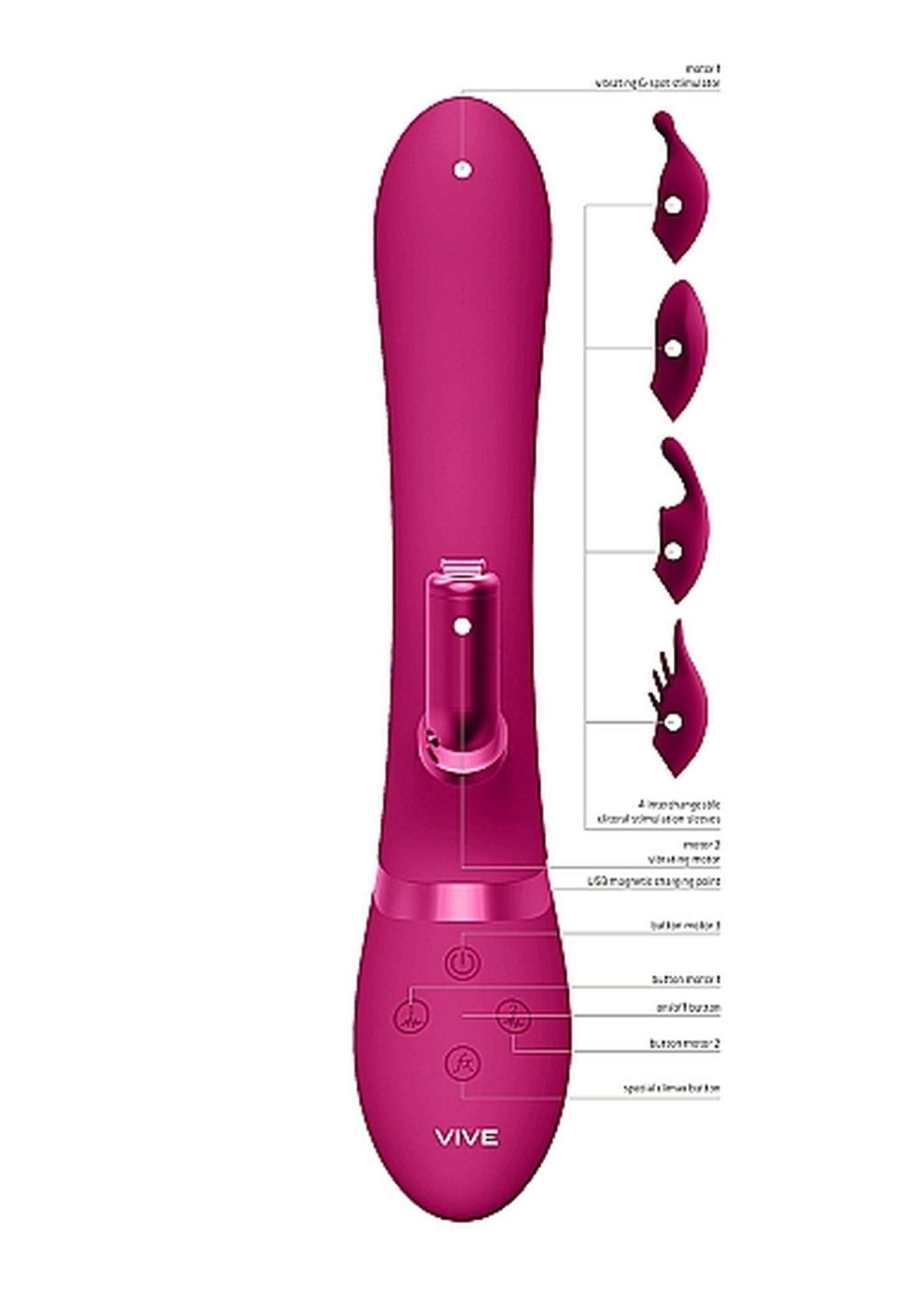 Chou - G-Spot Rabbit  Clitoral Stimulator - Pink