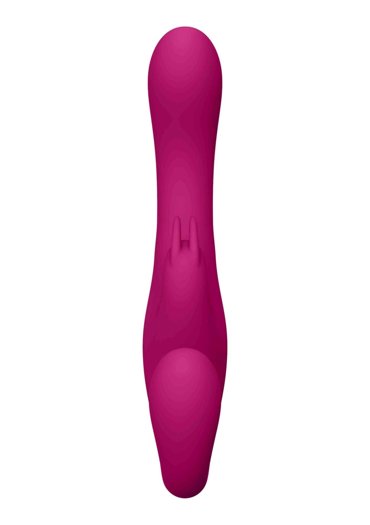 Suki - Vibrating Strapless Strap-on Rabbit - Pink
