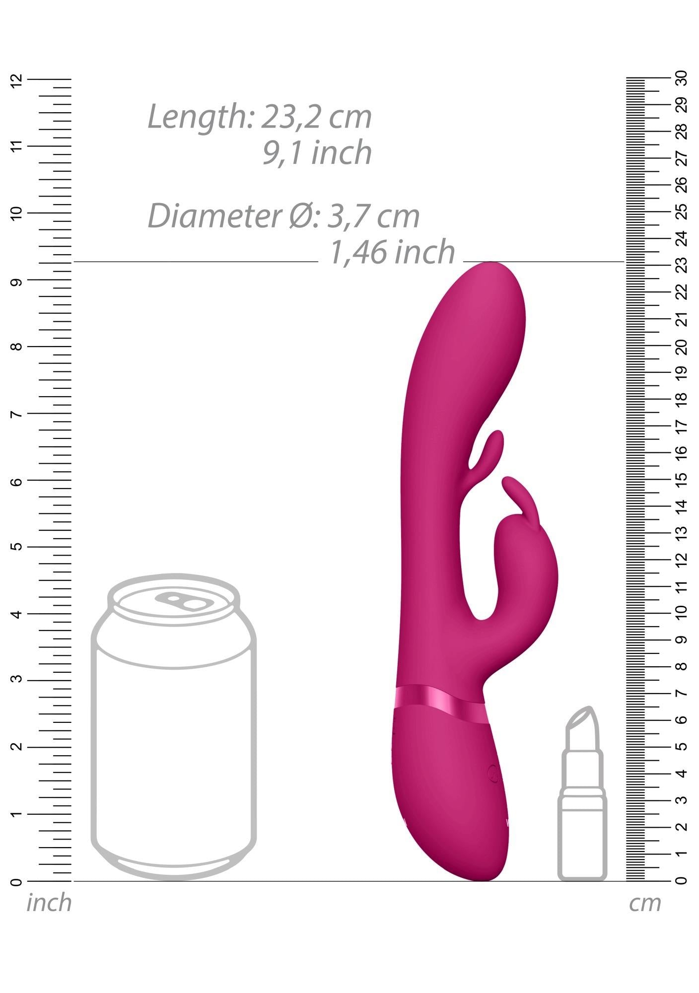 Tama - Wave  Vibrating G-Spot Rabbit - Pink
