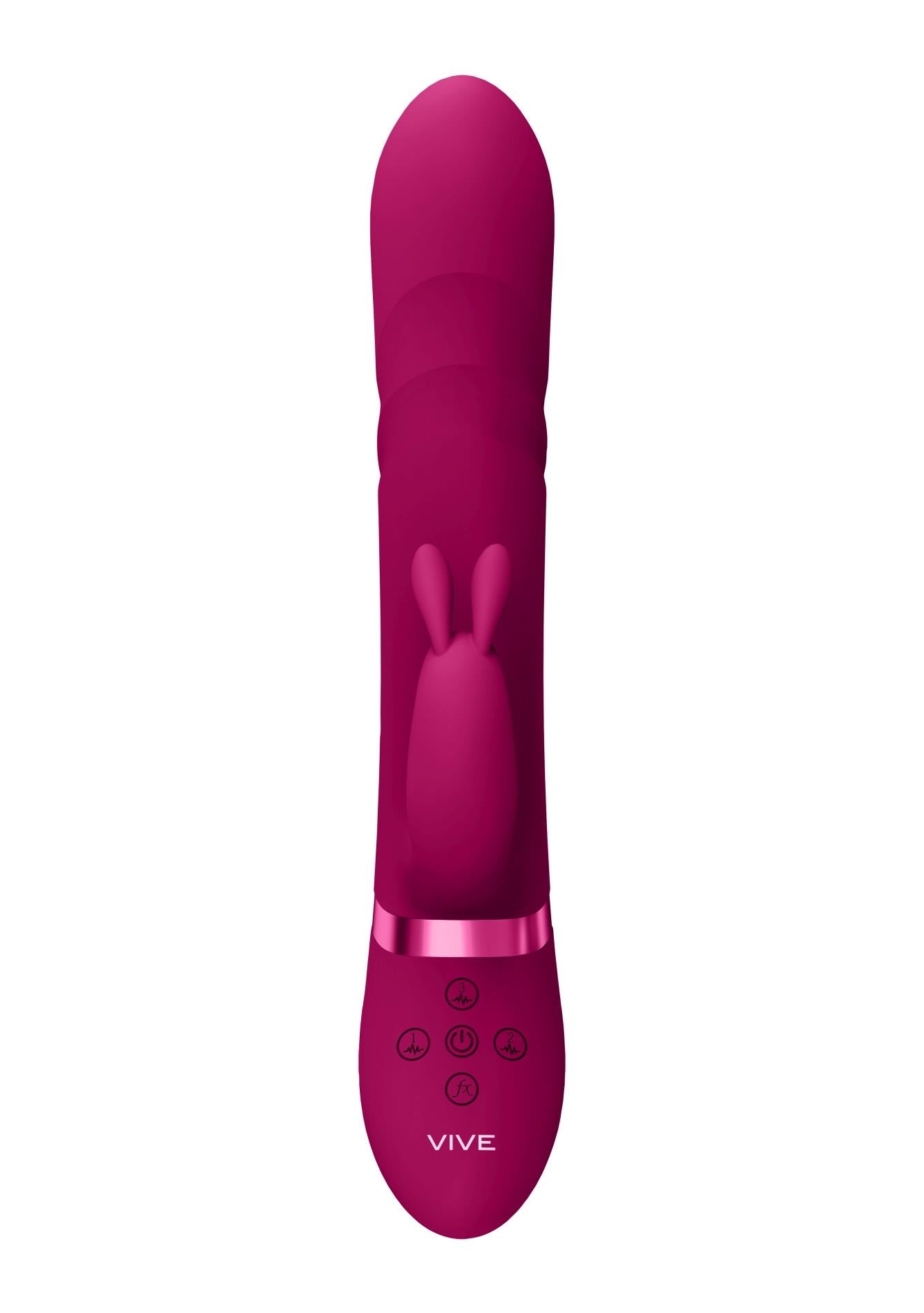 Nari - Vibrating and Rotating Beads, G-Spot Rabbit - Pink