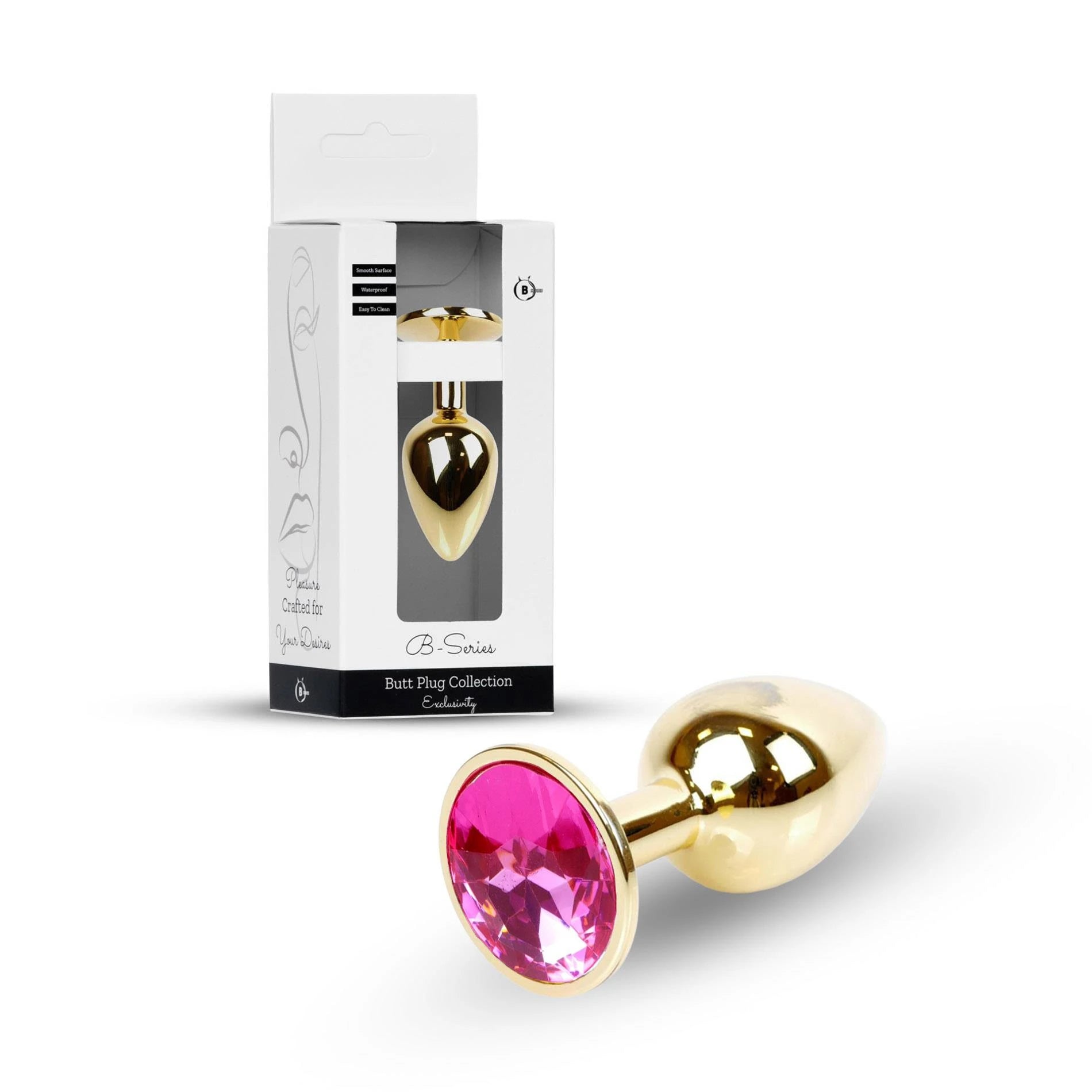 Plug-Bijoux Or PLUG- Rose