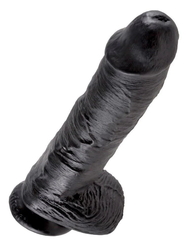King Cock 10-inch Black Balls