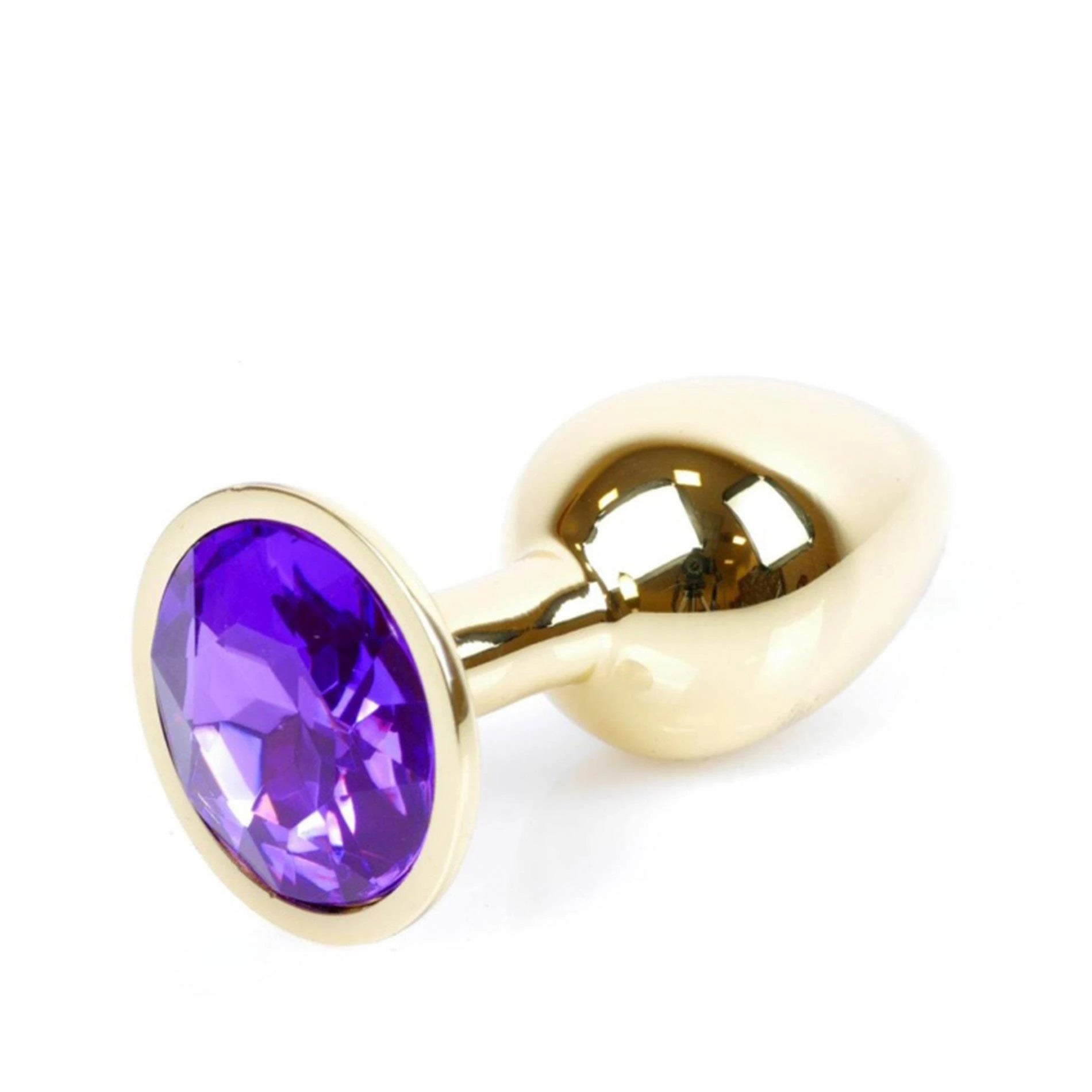 Plug-Bijoux Or PLUG- Violet