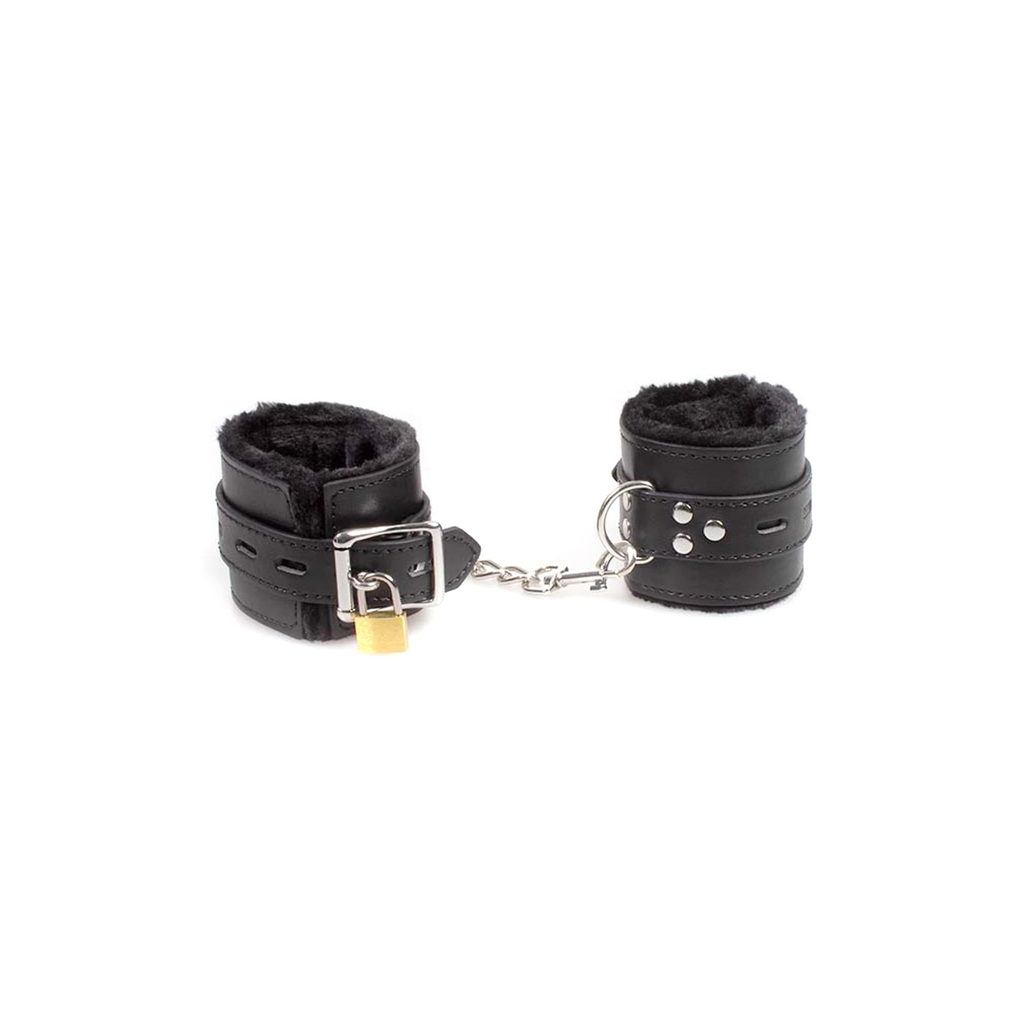Handcuffs-Black Bondage Handcuffs BDSM
