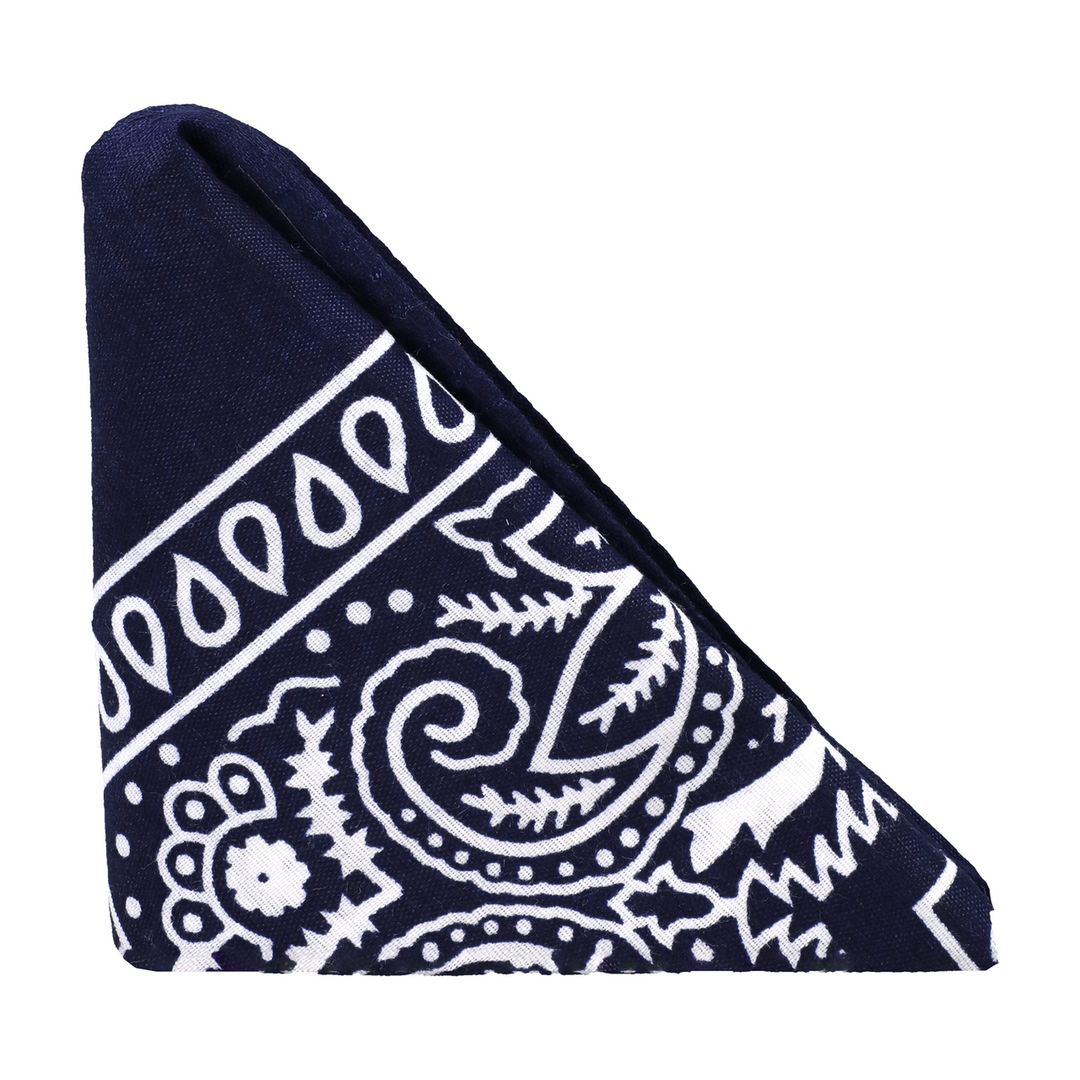 The Code - Silicone Cockring with Bandana - Navy Blue