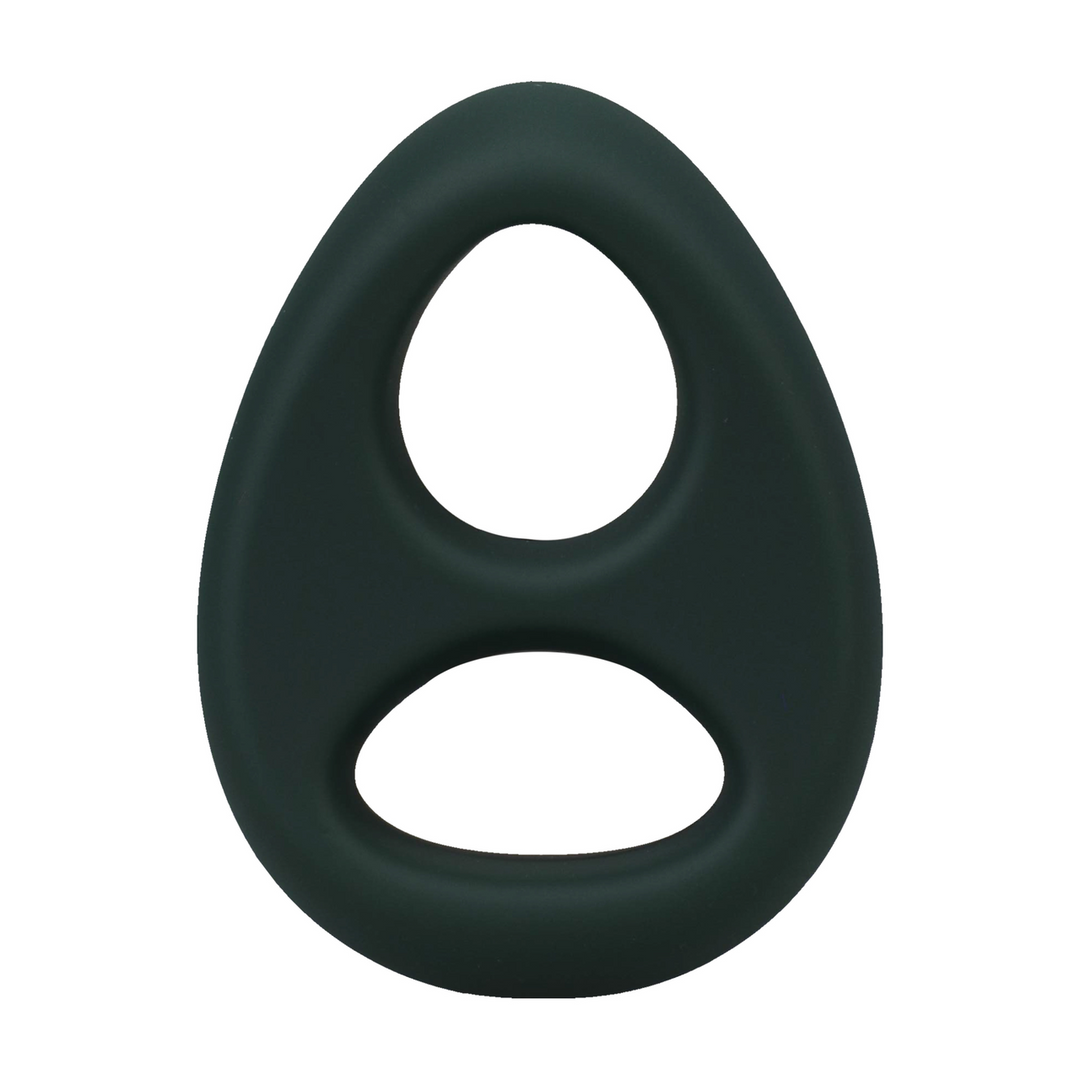 The Code - Silicone Cockring with Bandana - Hunter Green
